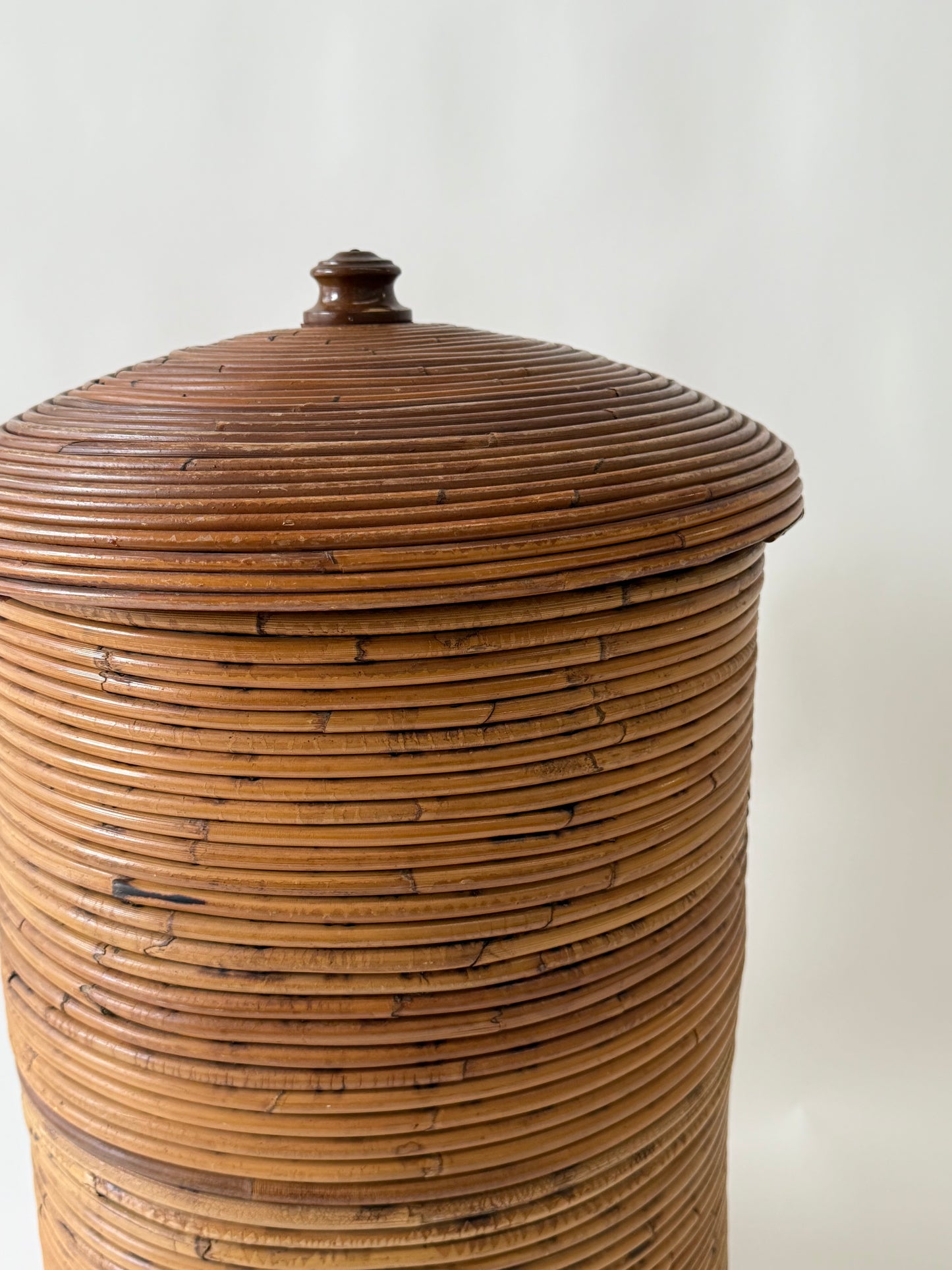 Italian Pencil Reed Bamboo Basket