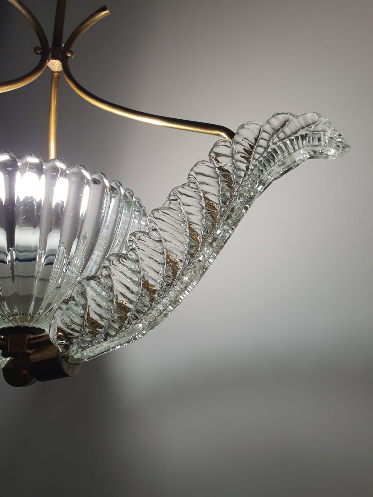 1940’s Barovier & Toso Murano Glass Pendant