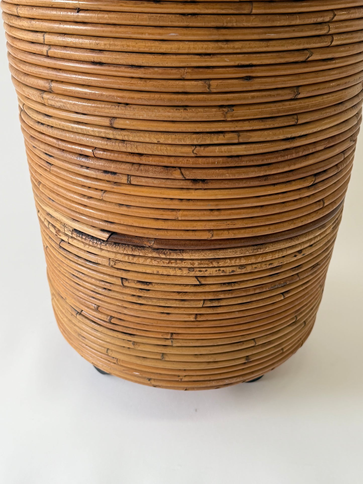 Italian Pencil Reed Bamboo Basket