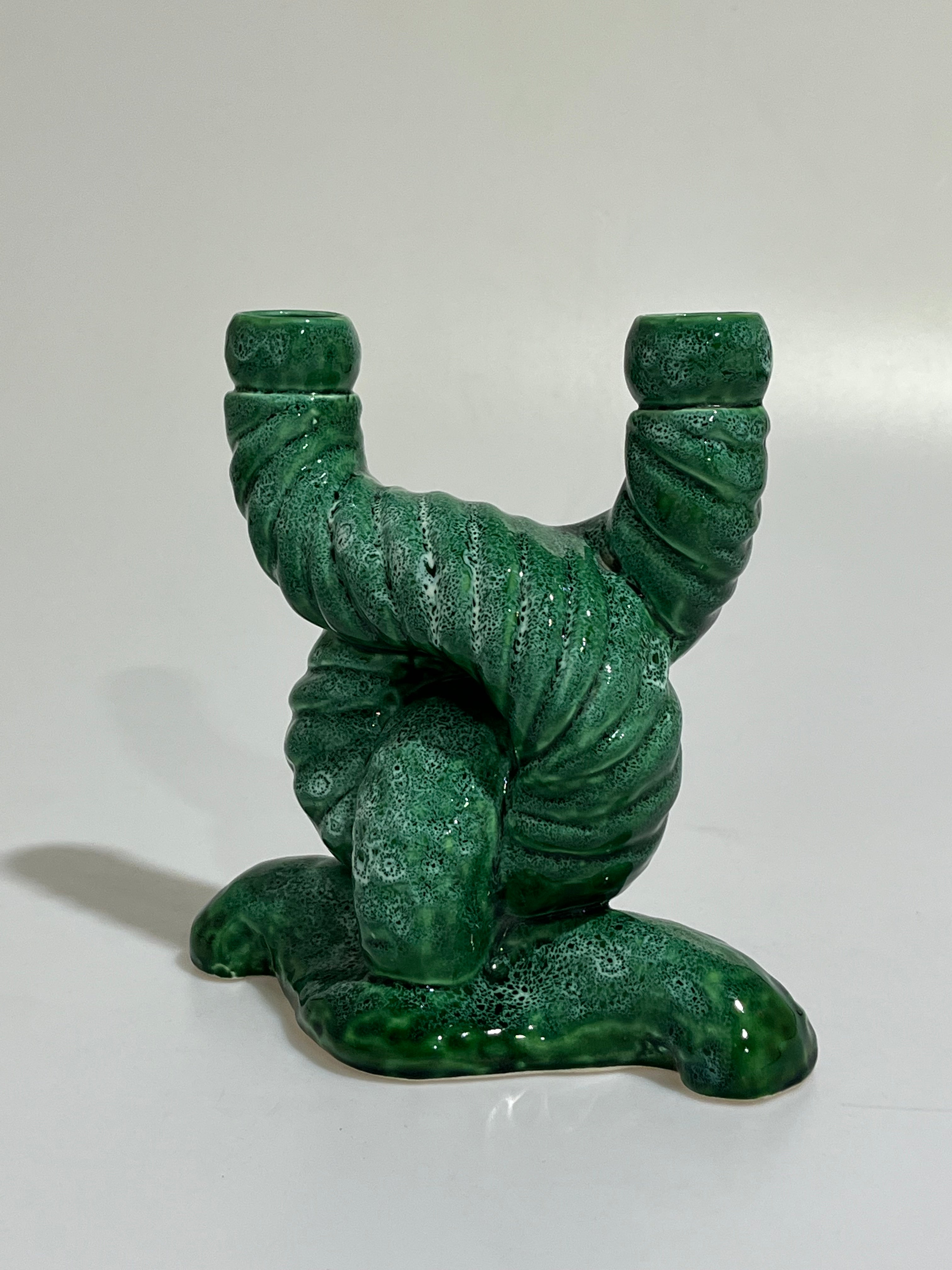 French Ceramic Candle Holder - Two Available