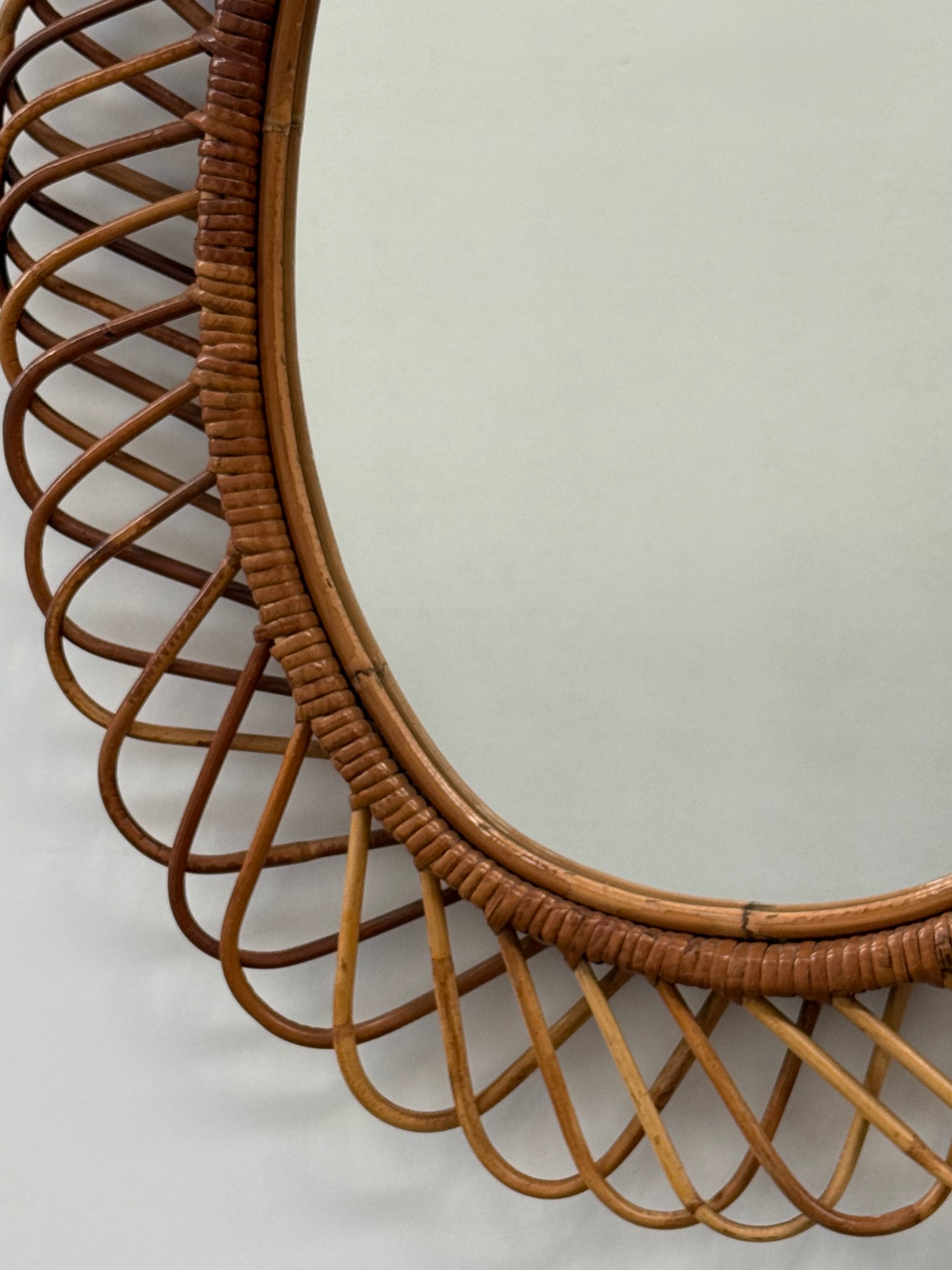 Vintage Italian Mirror by Bonacina