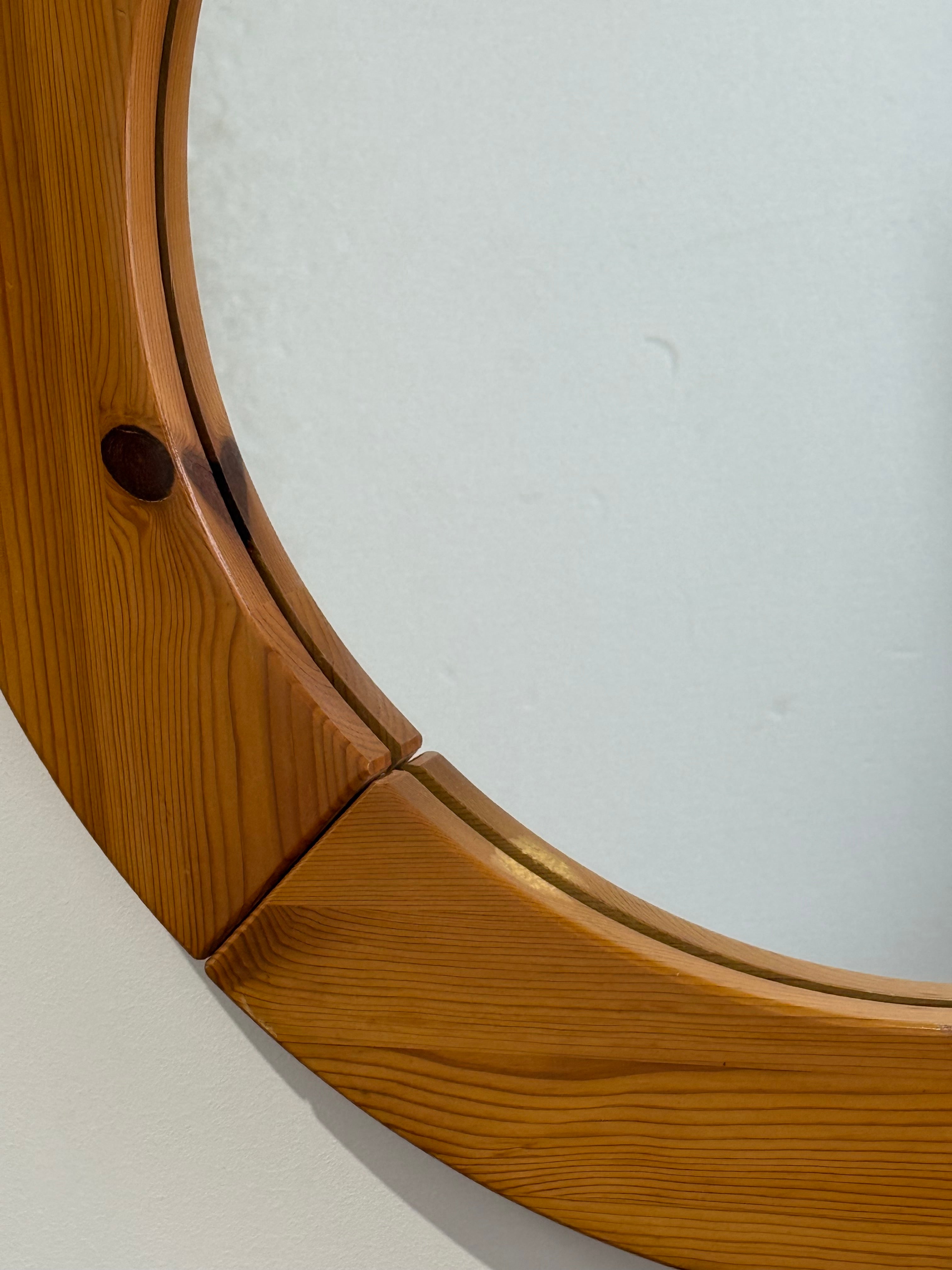 Vintage French Pine Mirror