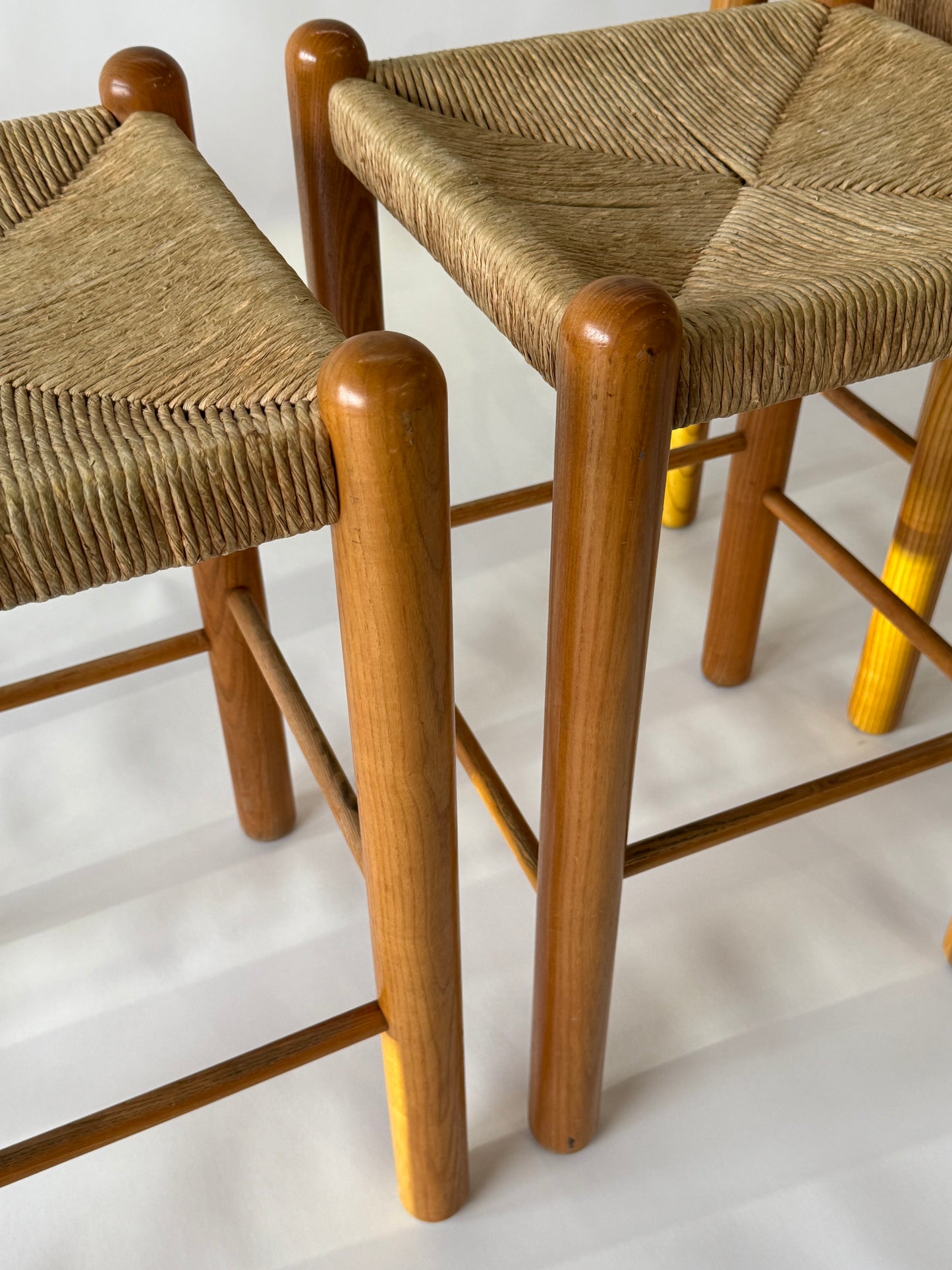 Vintage Rush Stool In The Style Of Perriand - Two Available