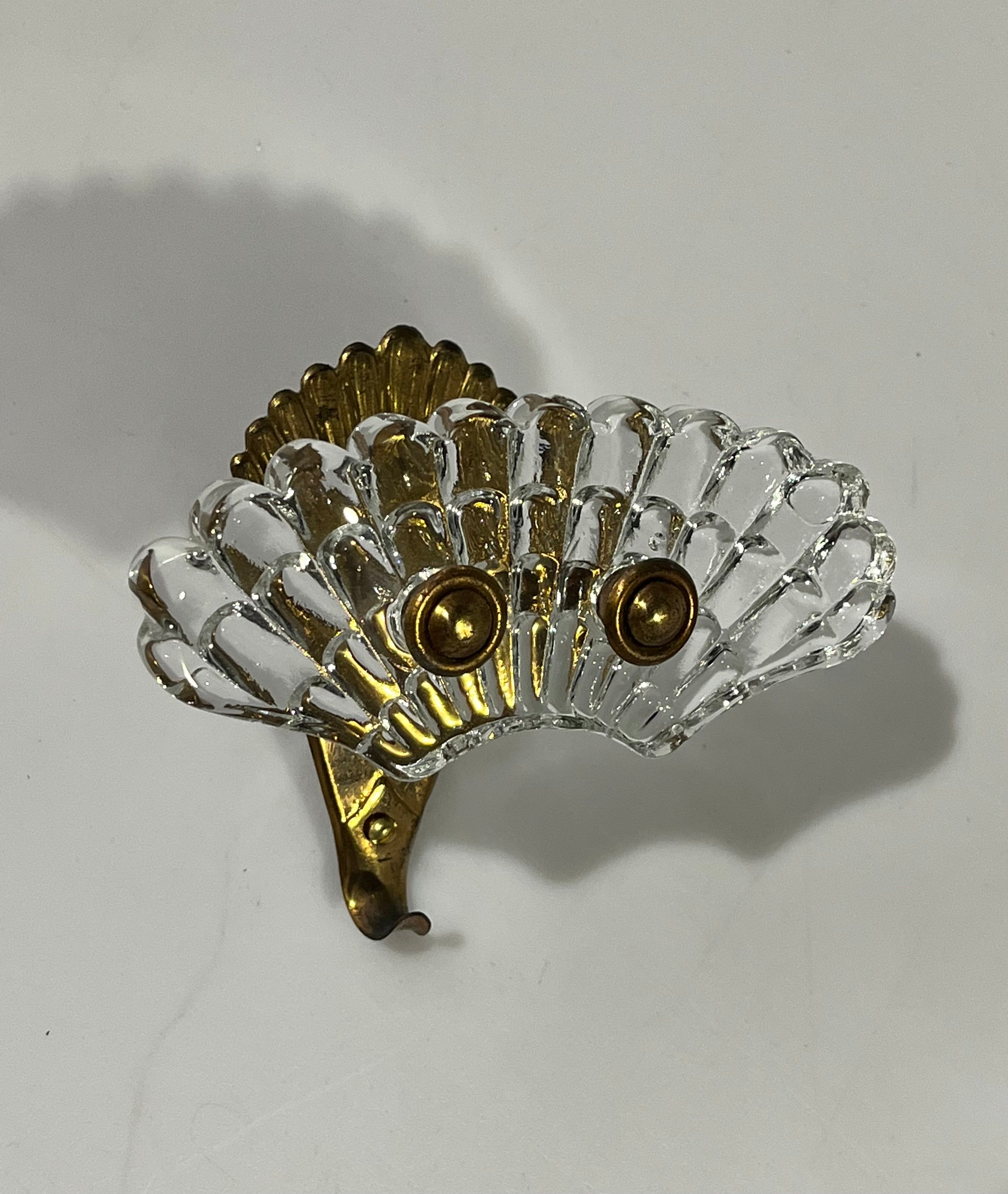 Italian Glass Coat Hook - Three Available