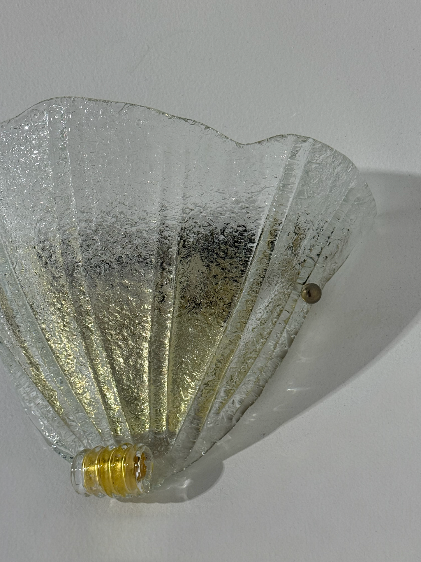 Murano Glass Shell Wall Light