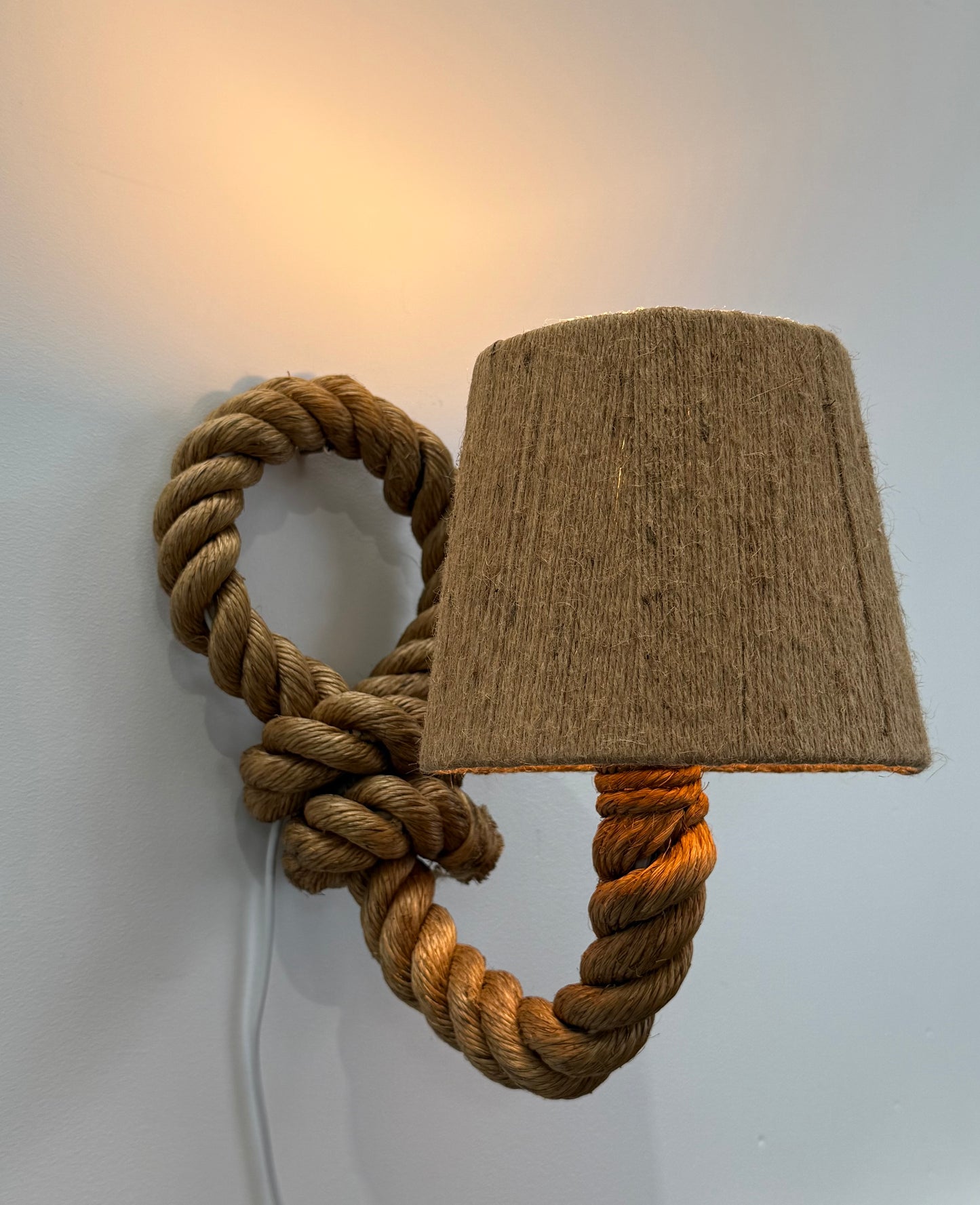 French Rope Wall Light by Audoux Minet