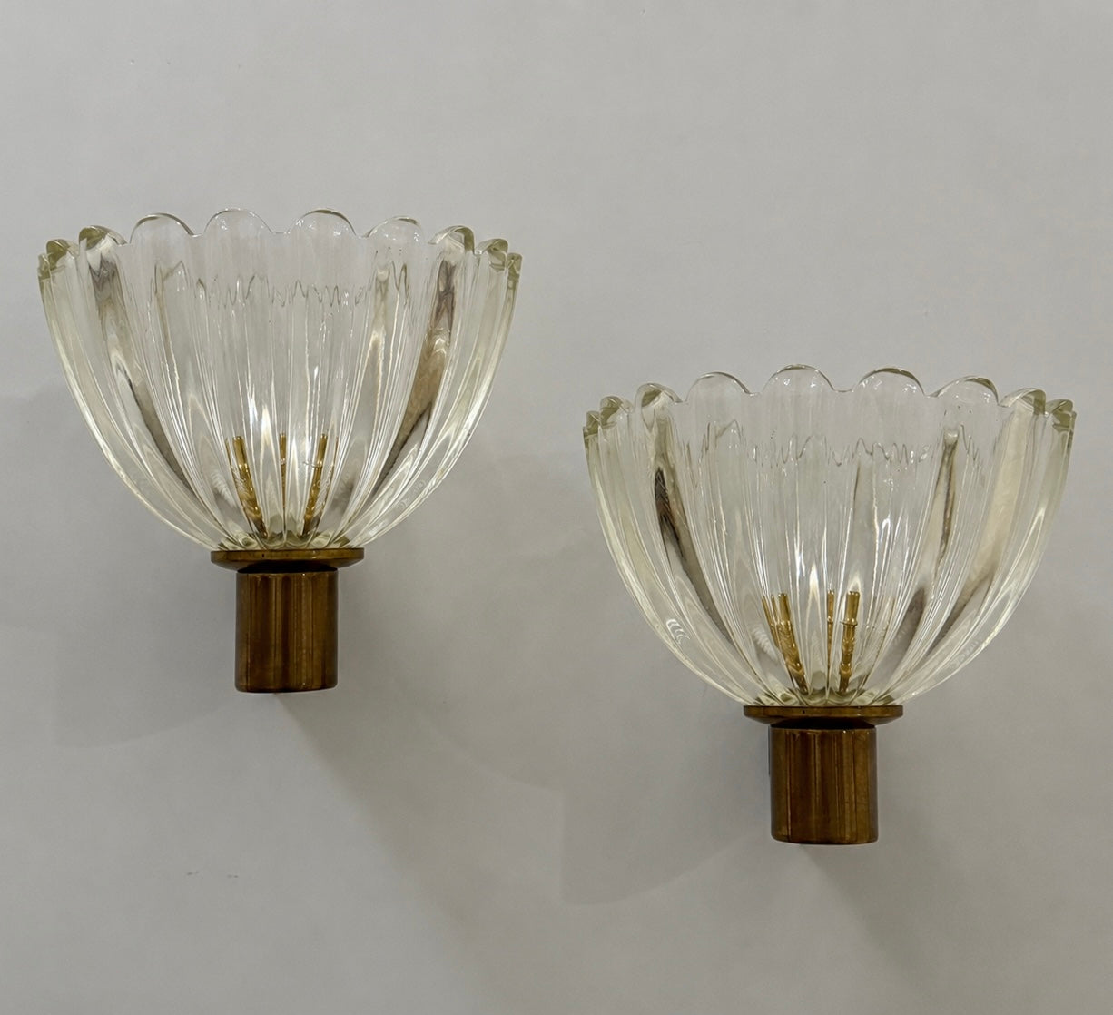 Pair of Murano Wall Lights by Barovier