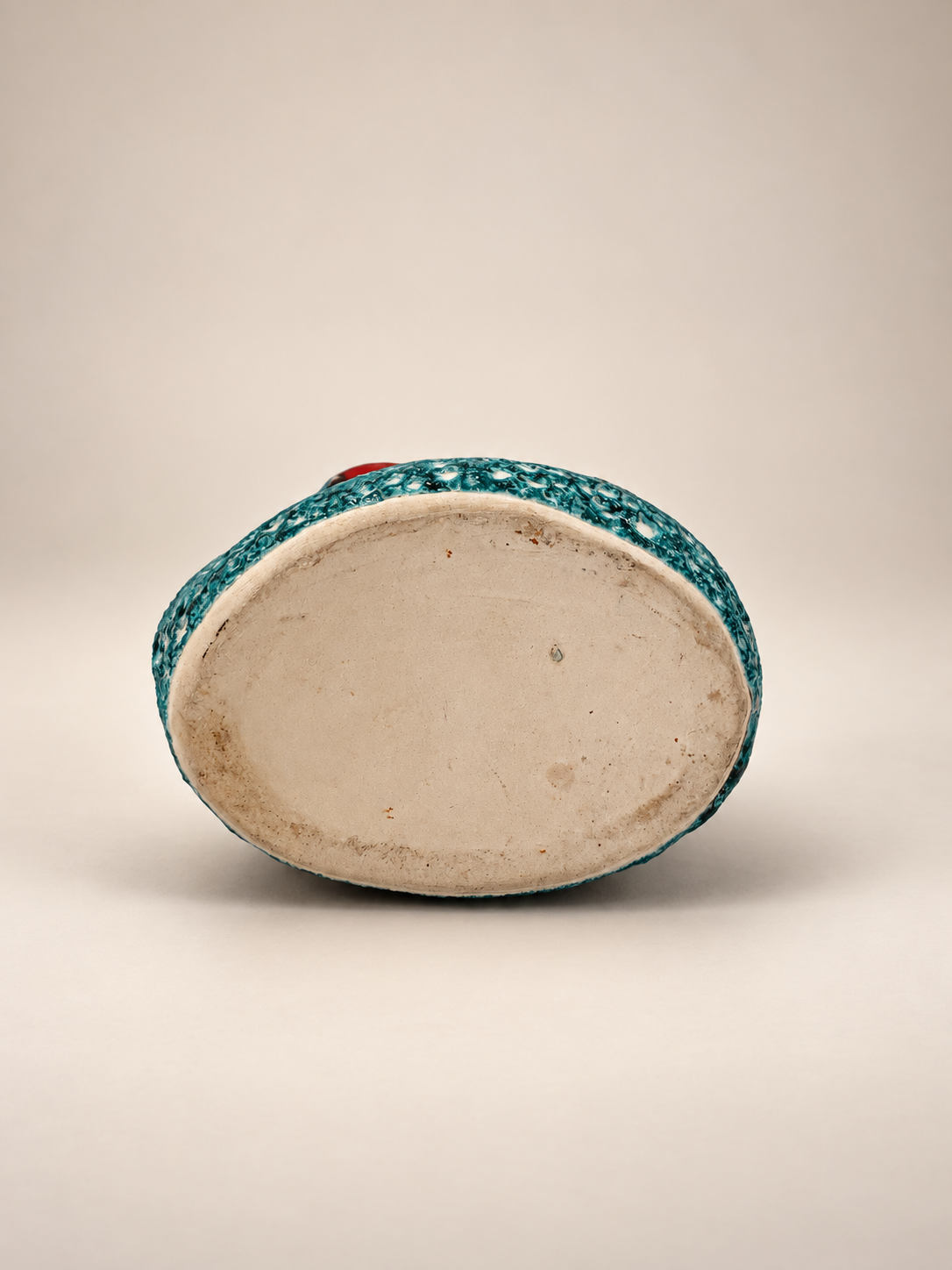 French Ceramic Fat Lava Vase