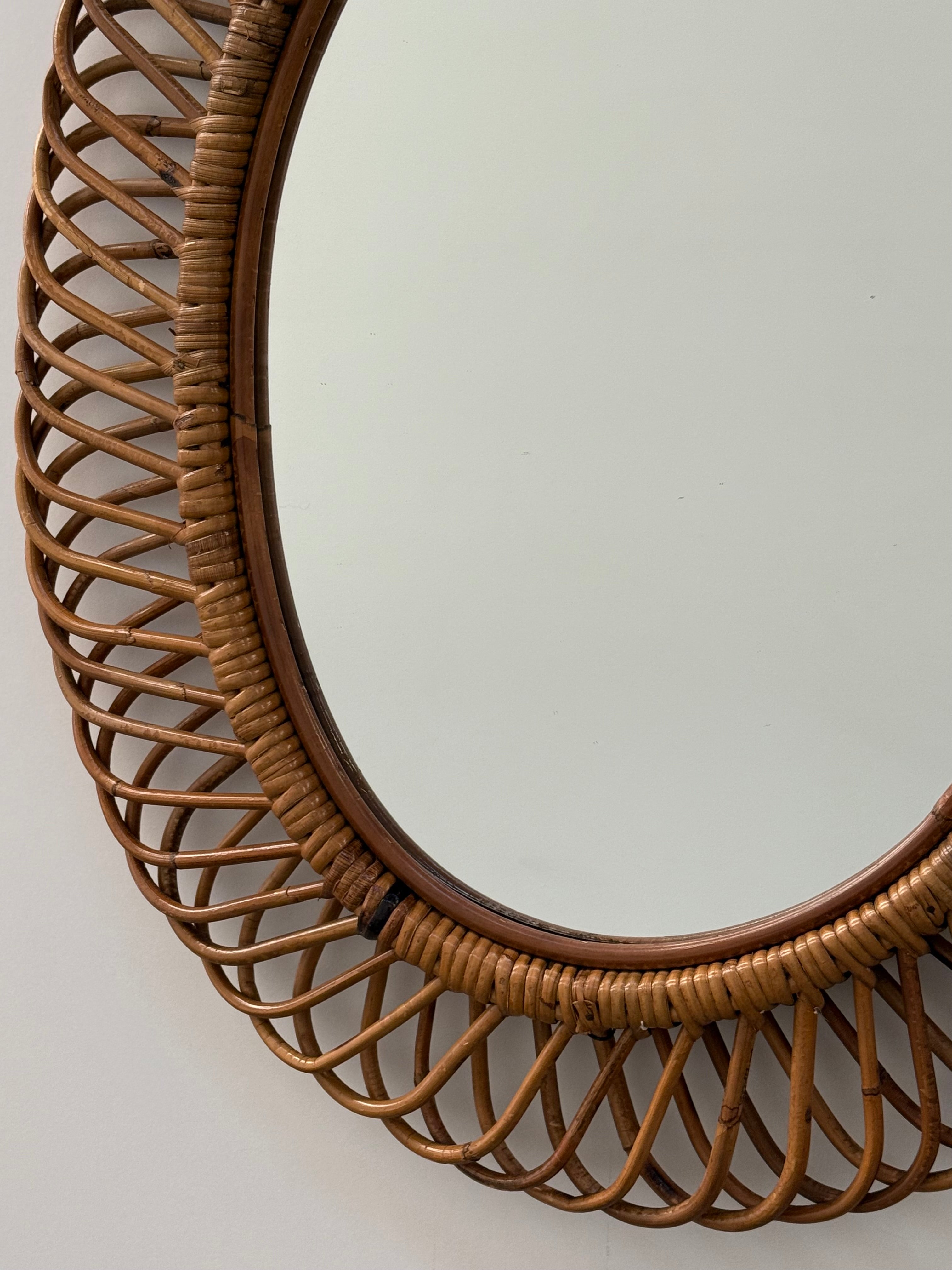 Vintage Italian Mirror by Bonacina