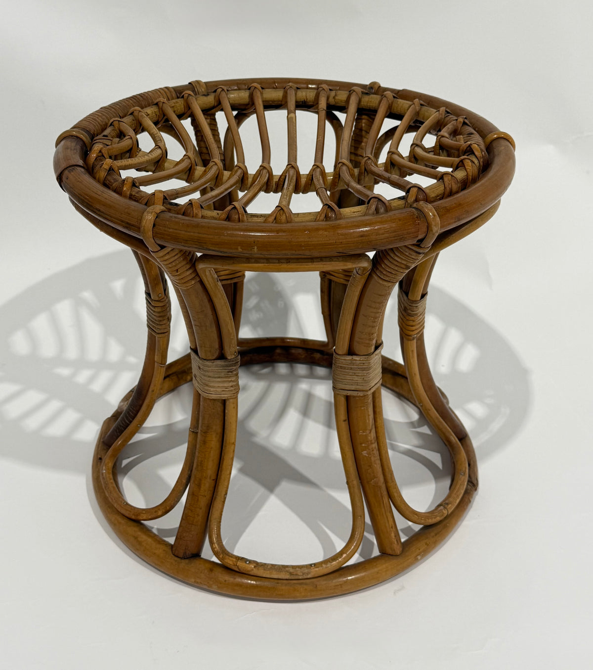 Italian Bamboo Stool by Franco Albini