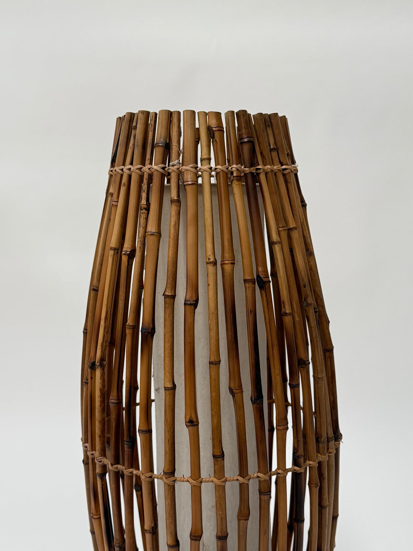 Medium Italian Bamboo Floor Lamp