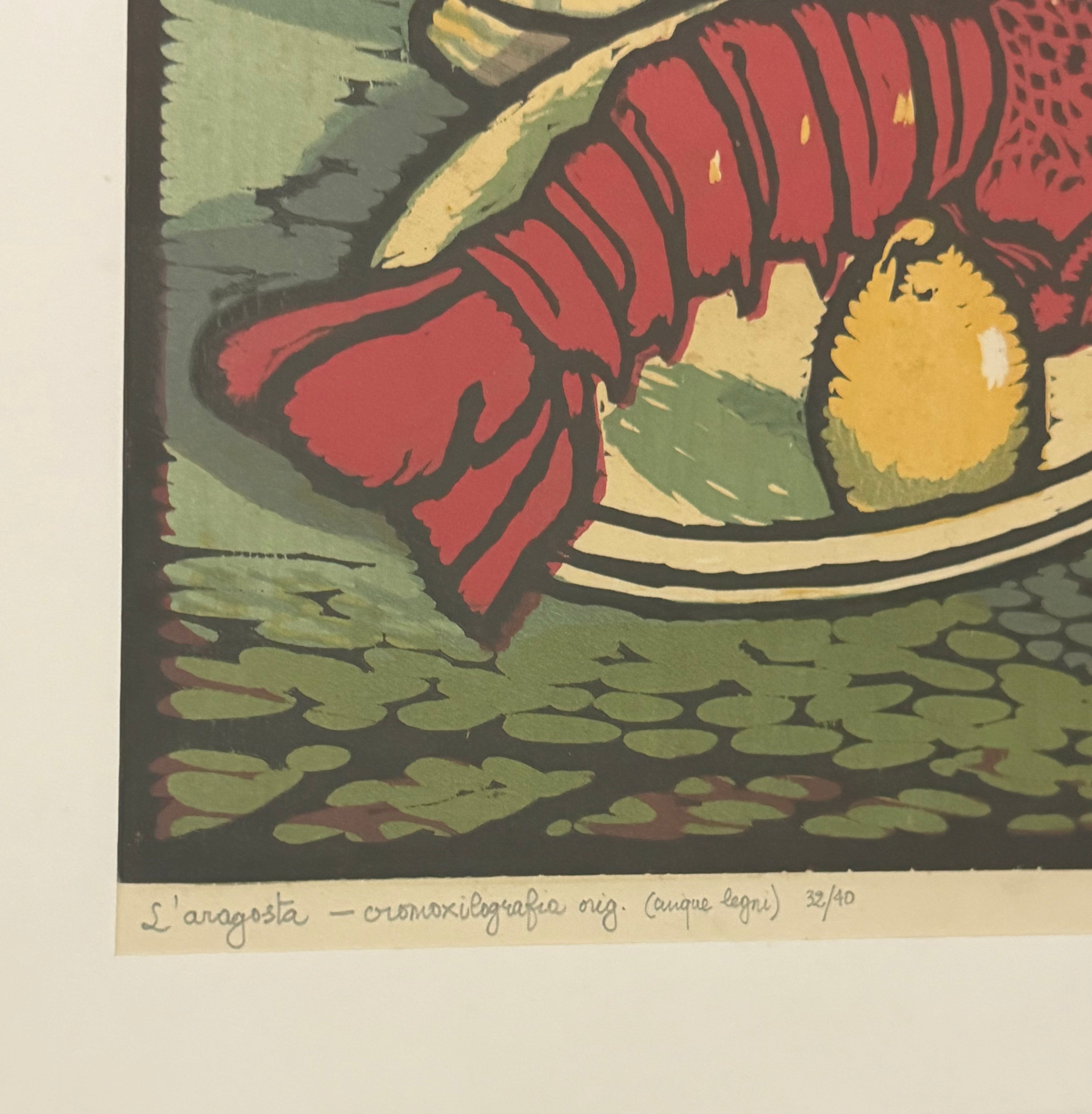 “L’aragosta” by Luigi Servolini, Italy 1933