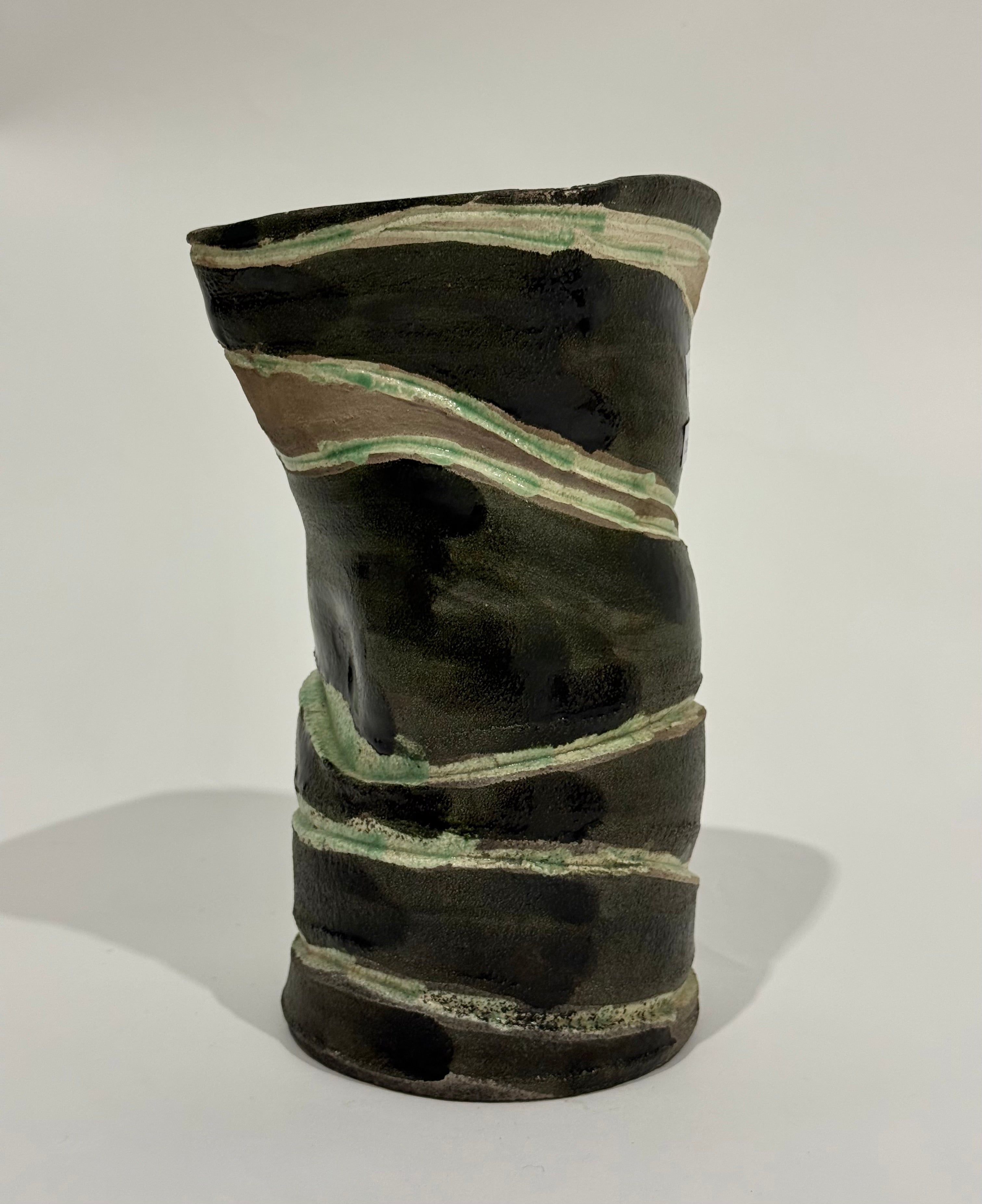 Vintage Italian Hand-Painted Vase