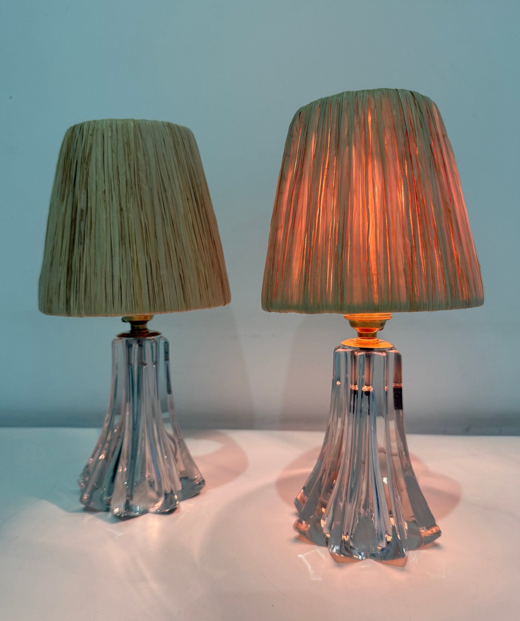 1960’s French Crystal Lamp - Two Available