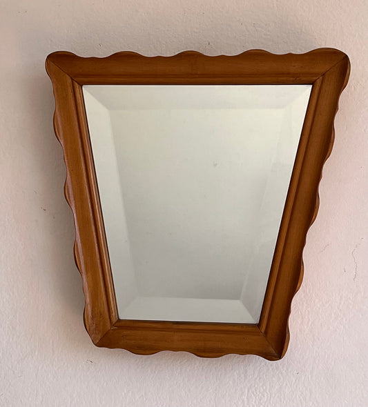 1960’s French Timber Mirror - Two Available
