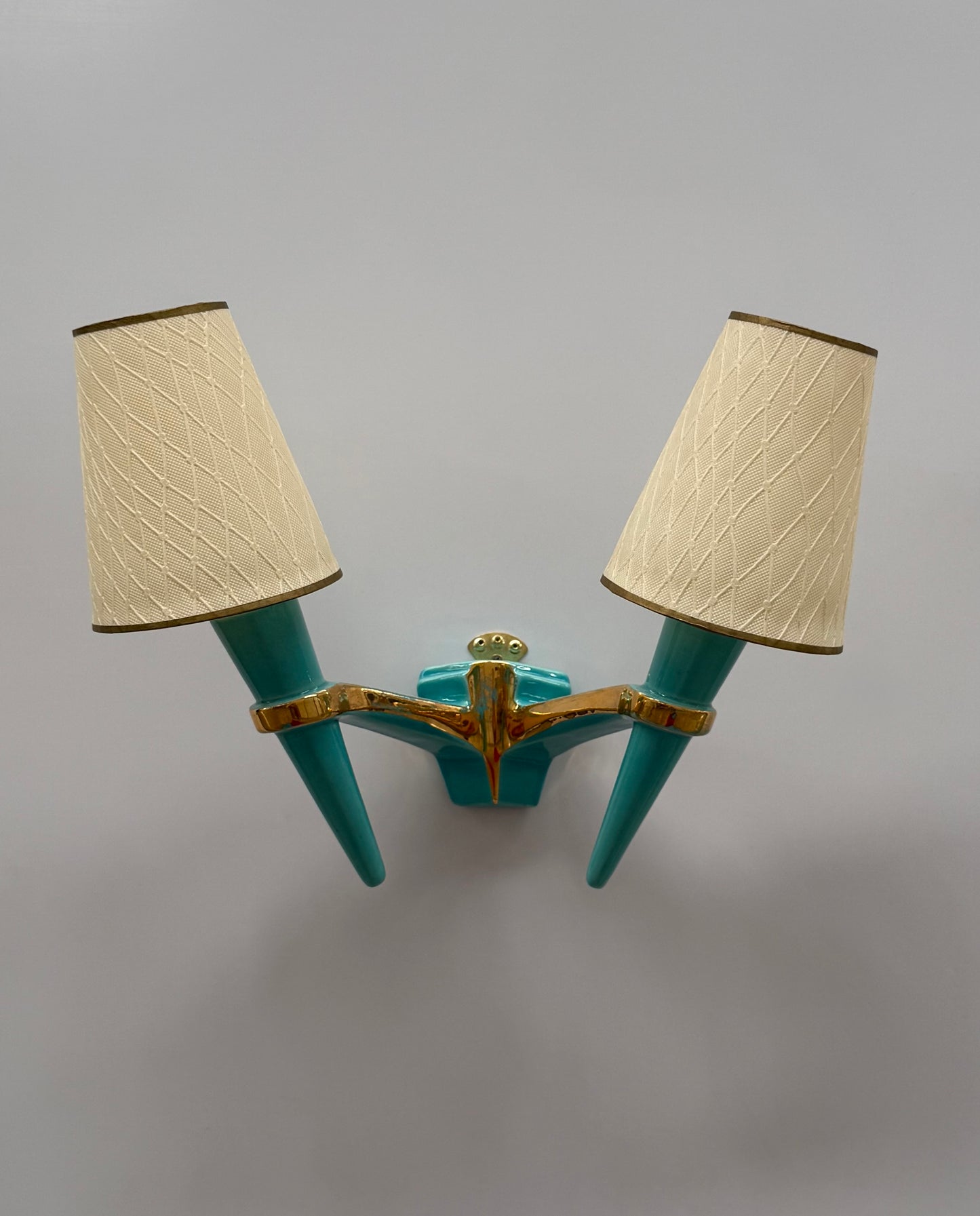 1950’s French Ceramic Wall Light