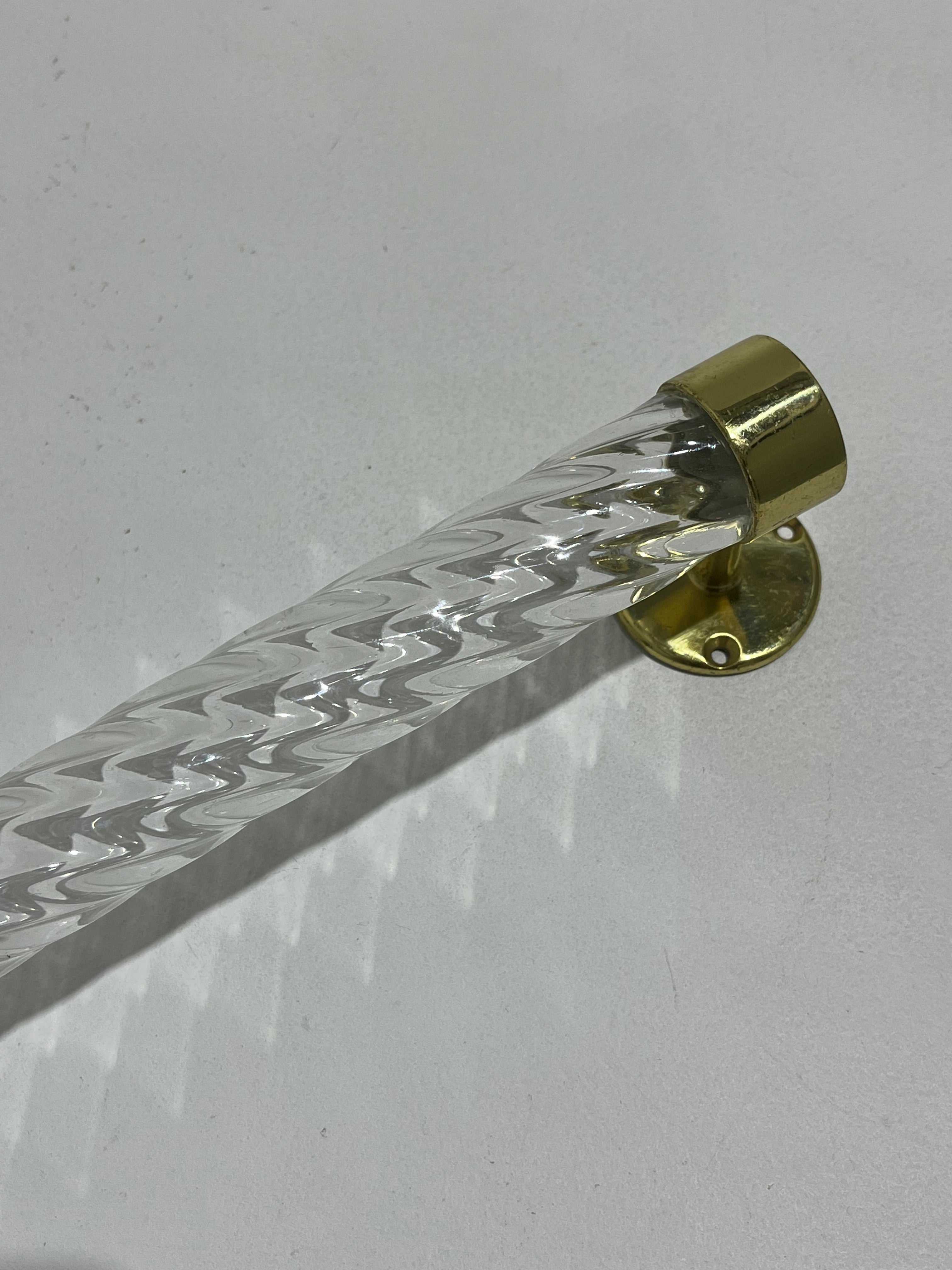 Italian Murano Glass Towel Rail / Handle
