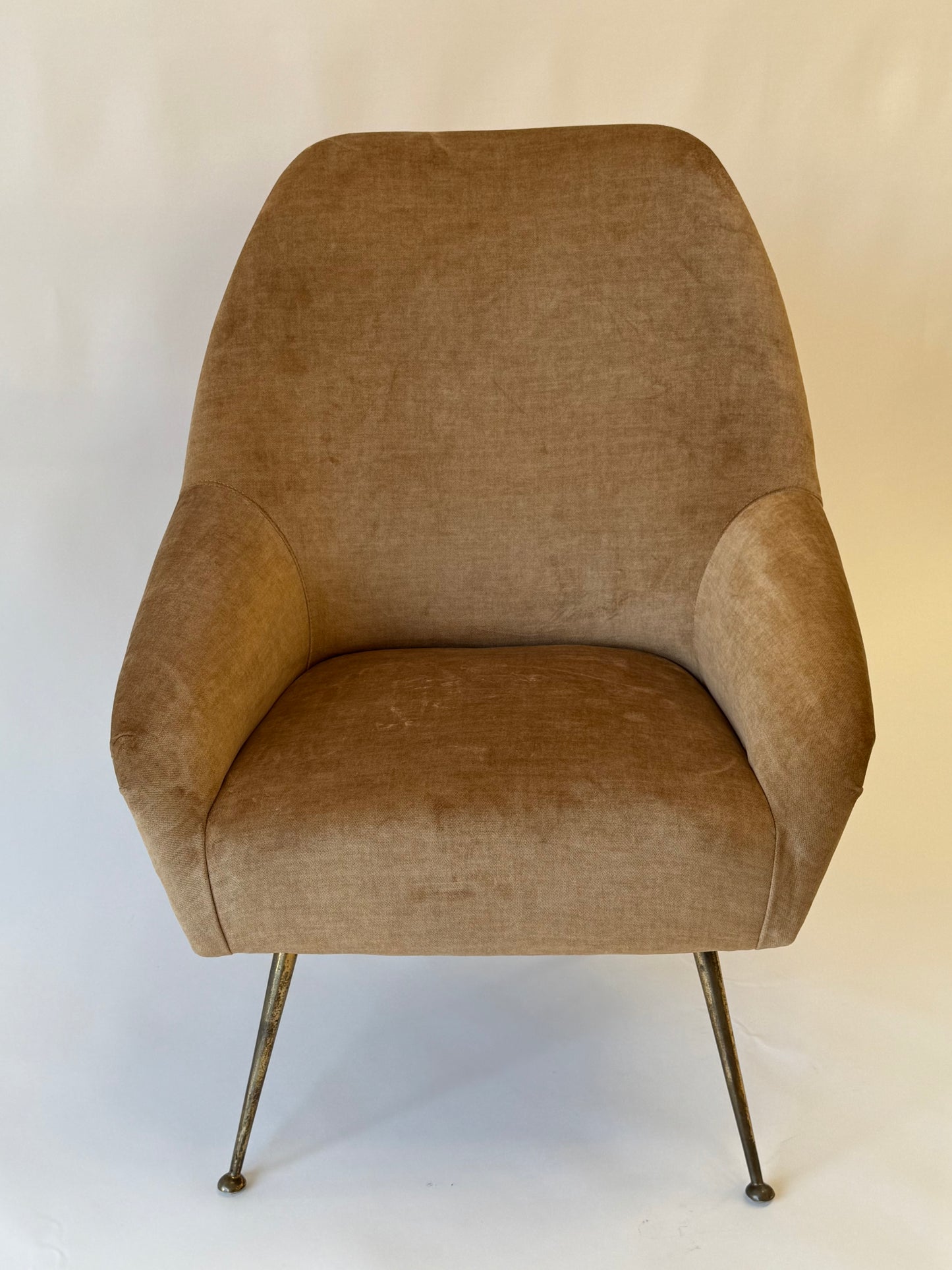 1960’s Italian Velvet Arm Chair - Two Available