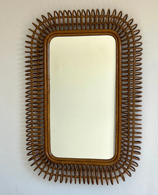 Large Vintage Italian Mirror by Bonacina