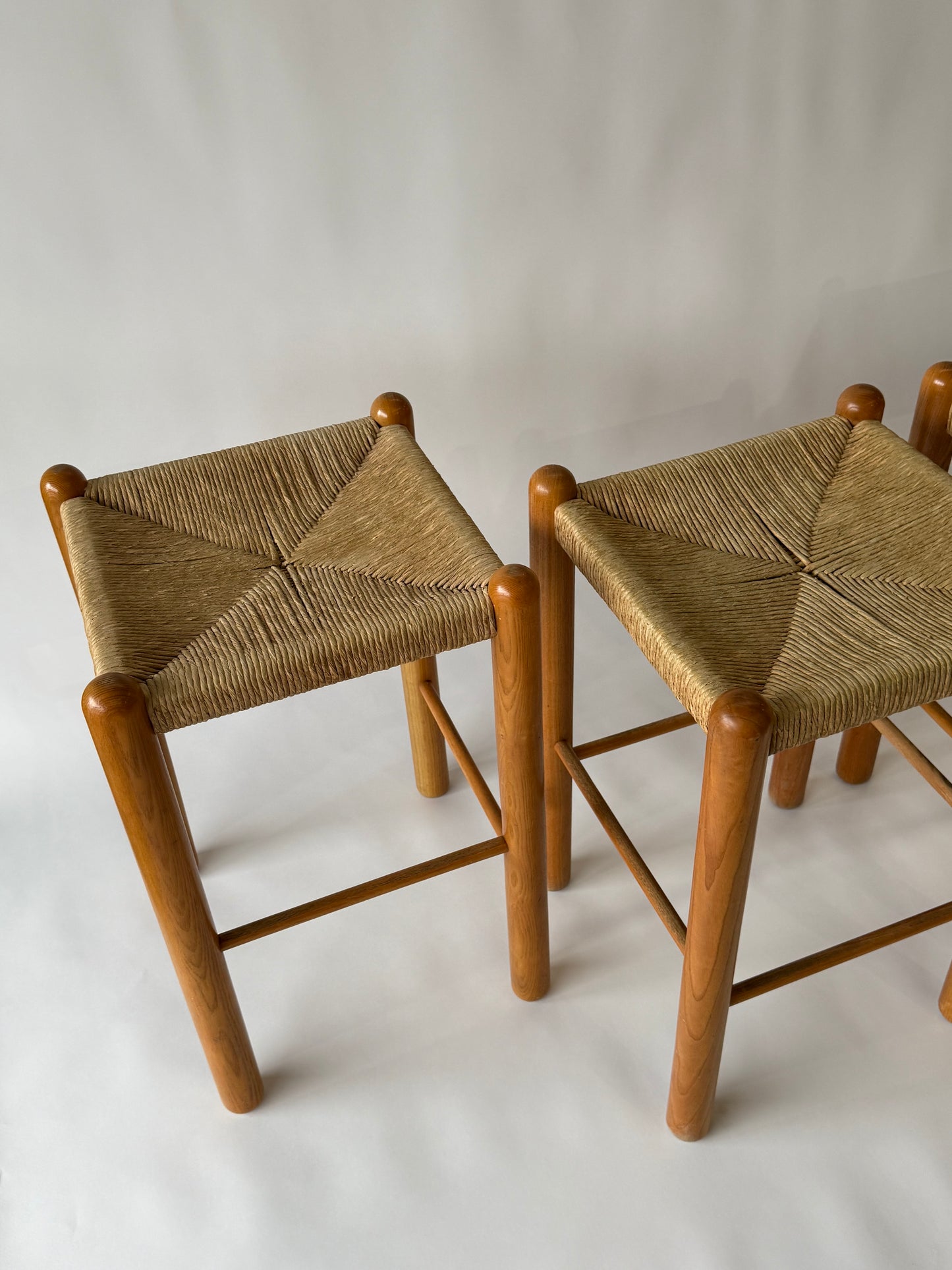 Vintage Rush Stool In The Style Of Perriand - Two Available
