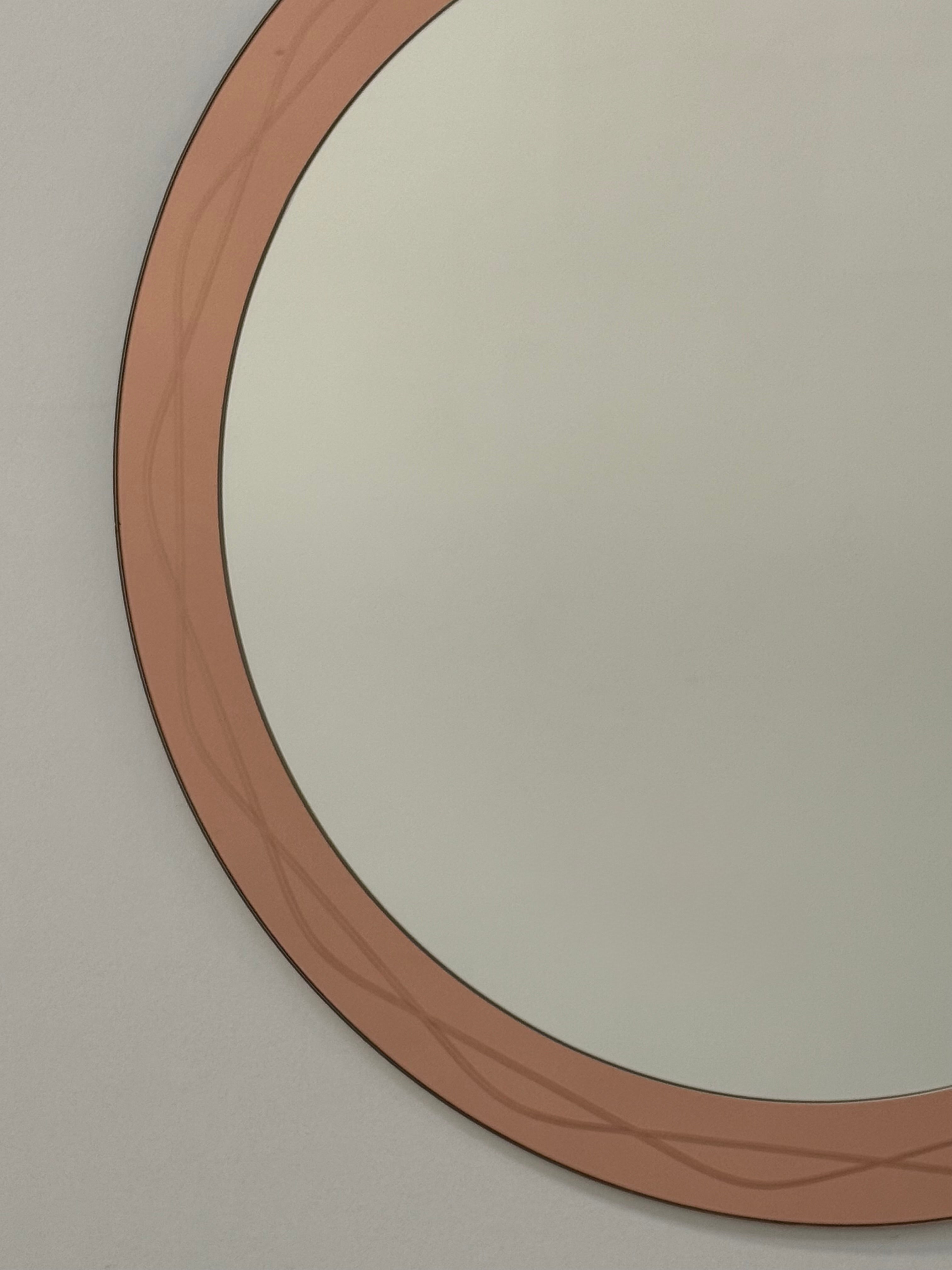 1950’s Italian Etched Glass Mirror