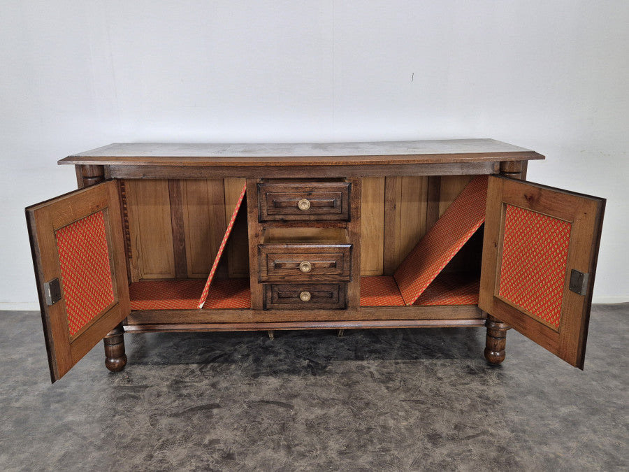 PRE ORDER: Vintage French Oak Enfilade by Charles Dudouyt