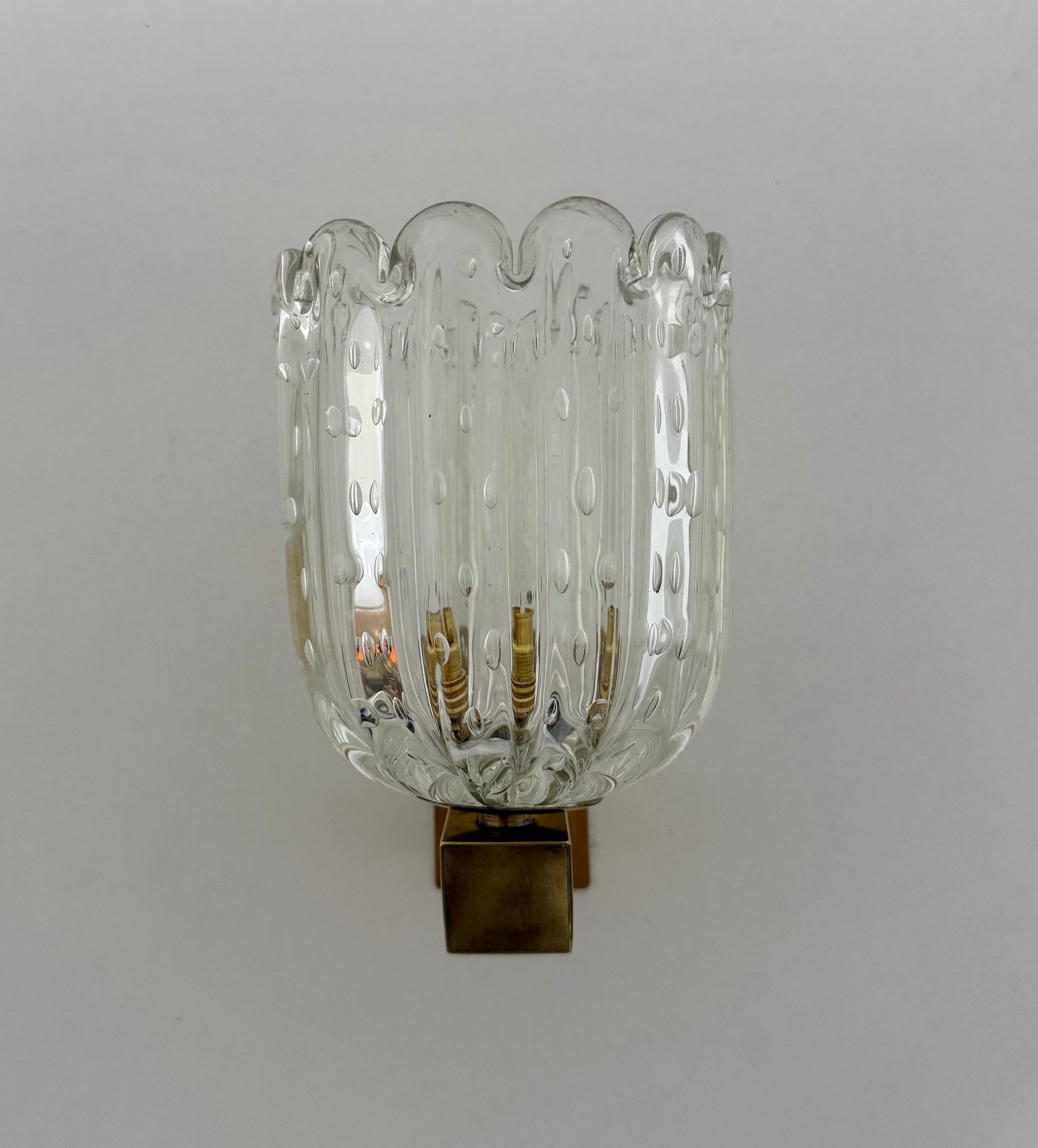 Murano Bullicante Wall Lights by Barovier - Four Available