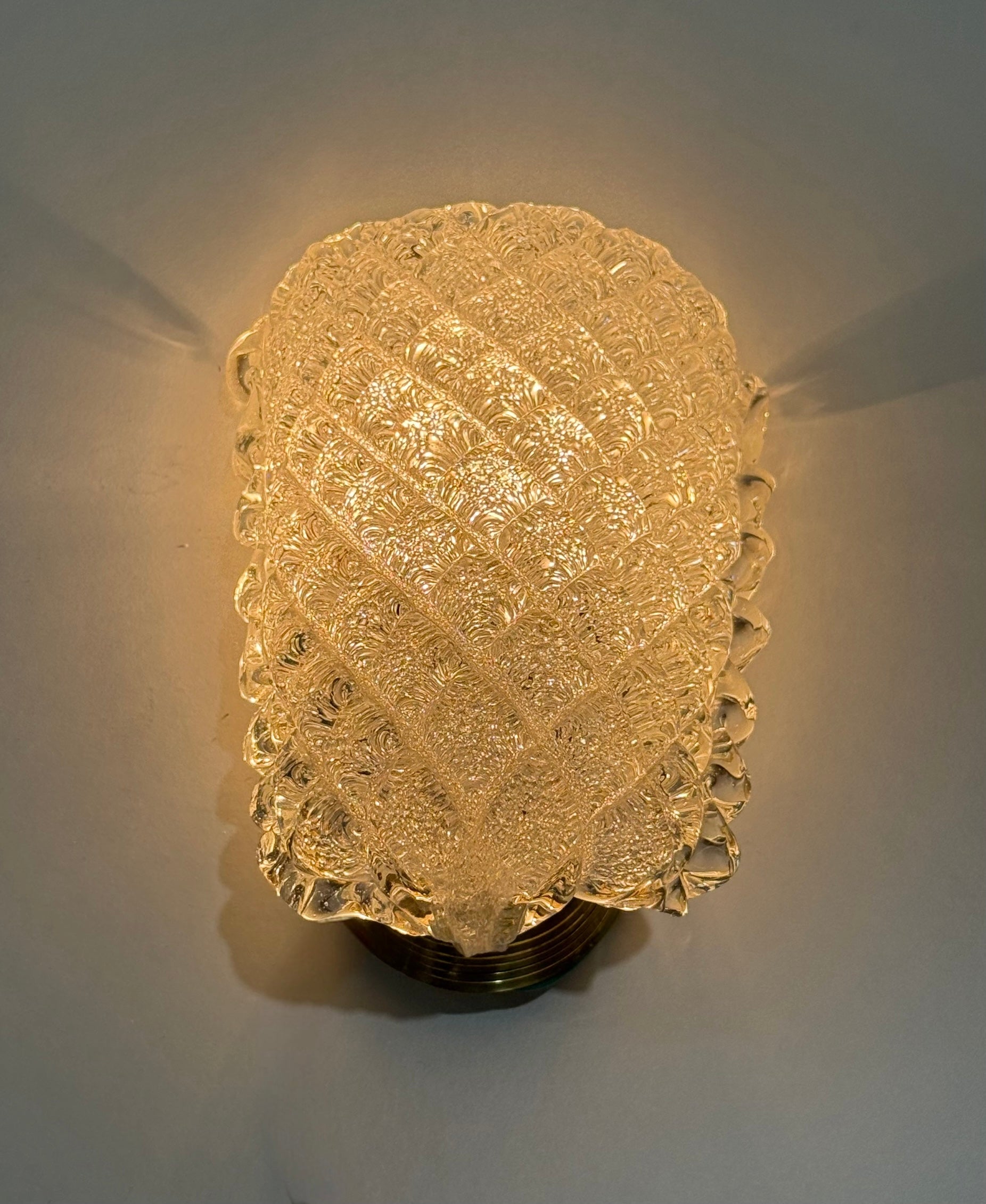 Murano Glass Wall Light by Barovier