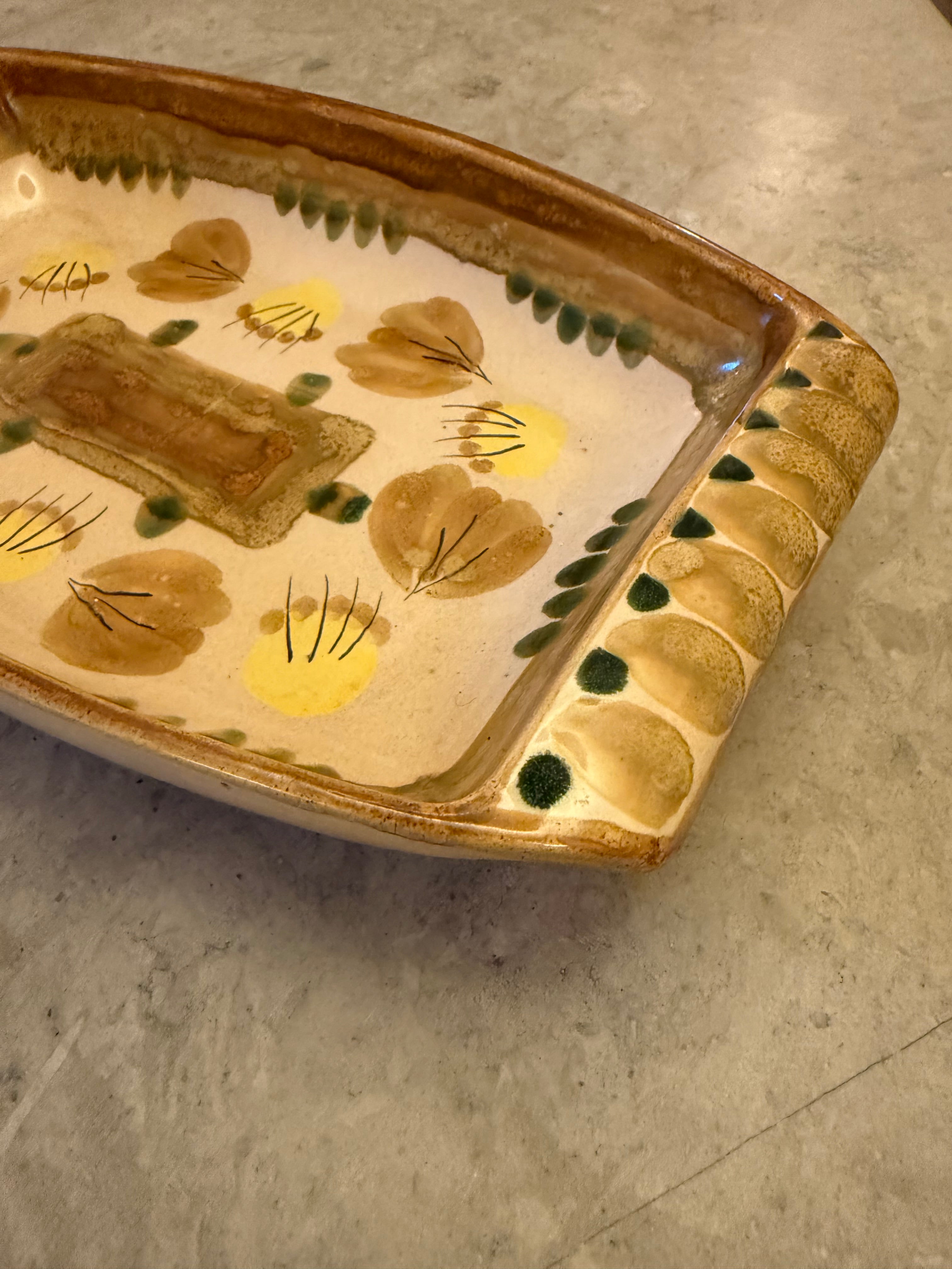 Vintage French Ceramic Dish