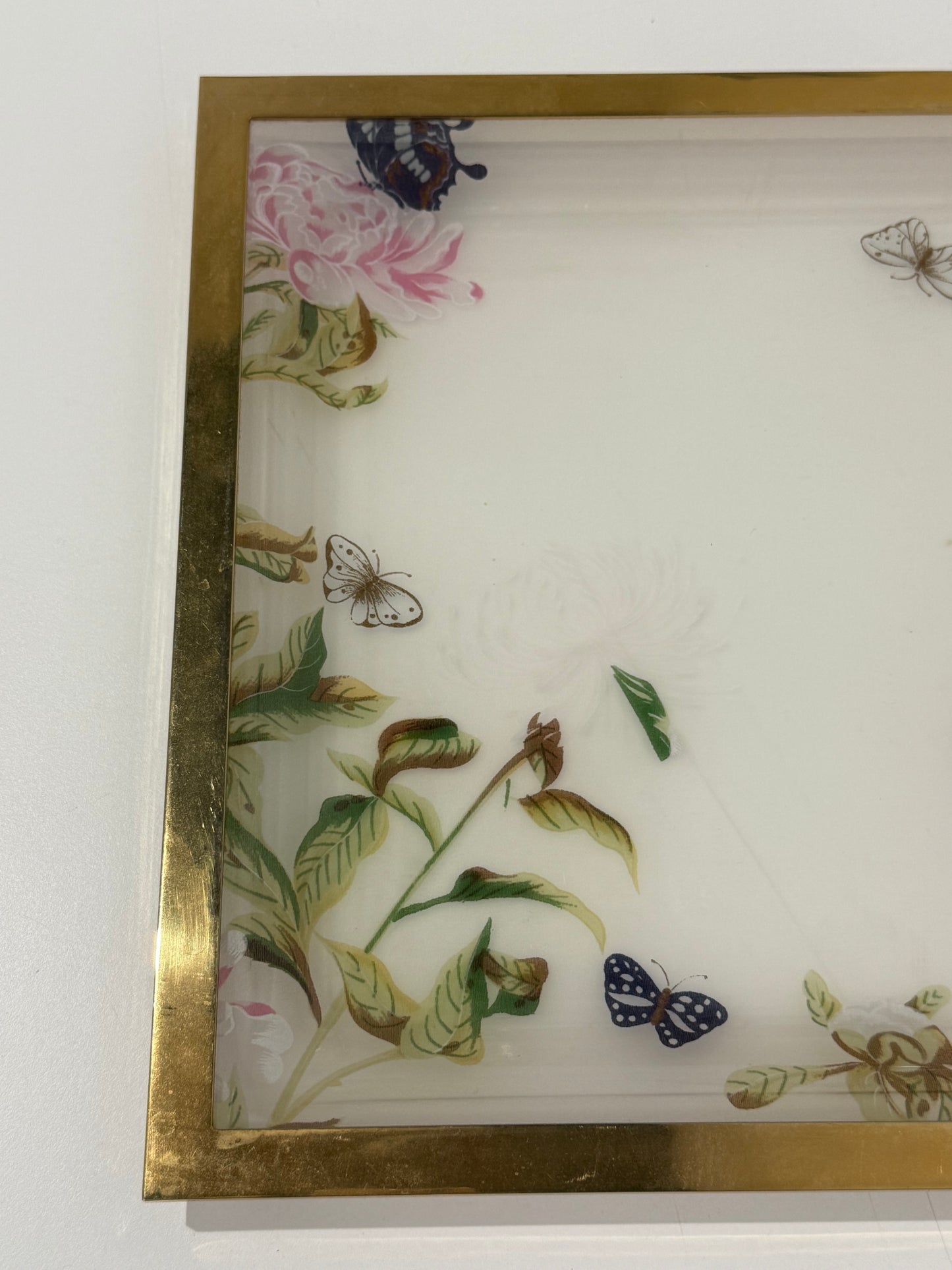 Italian Floral Perspex Tray