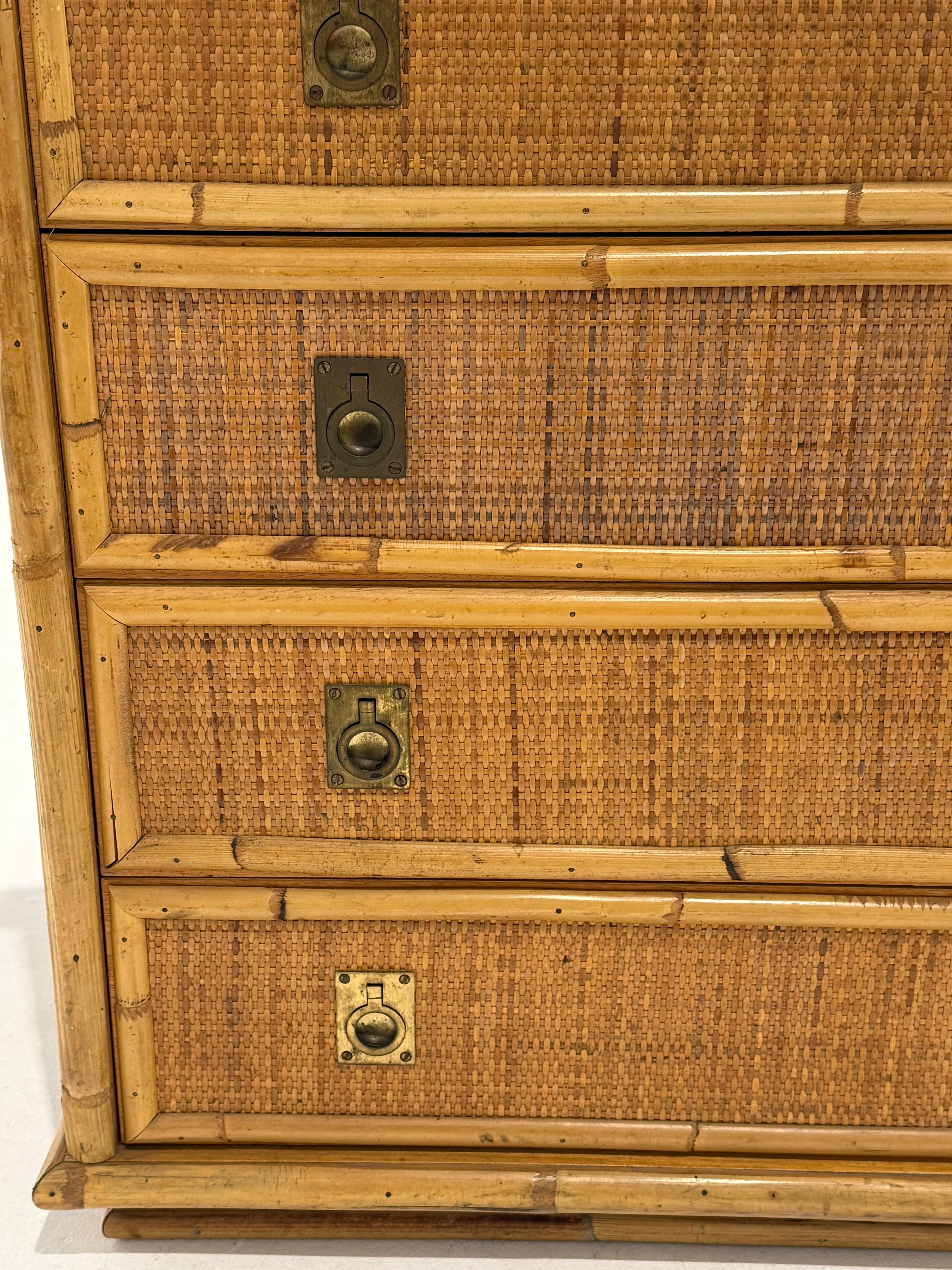 Italian Bamboo Drawers by Dal Vera