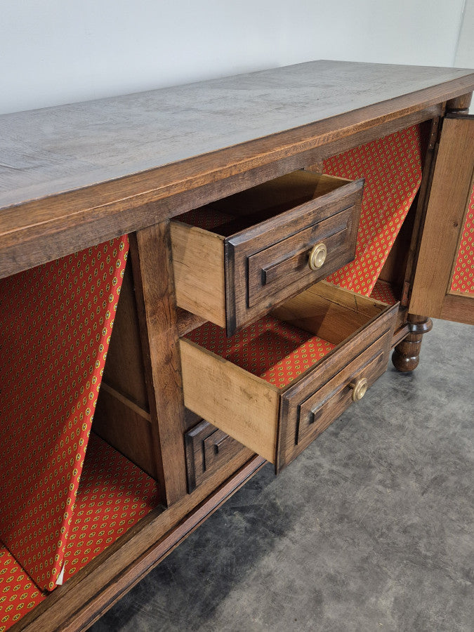 PRE ORDER: Vintage French Oak Enfilade by Charles Dudouyt