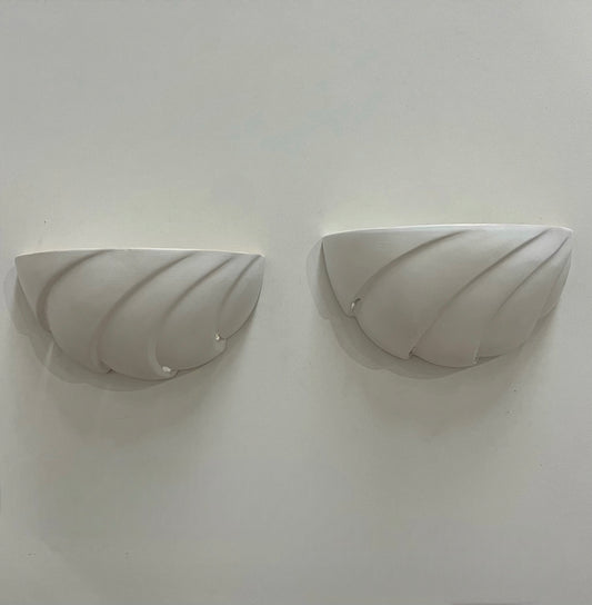 Pair of 1970’s French Plaster Wall Lights