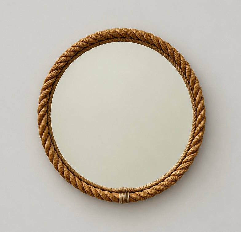 French Rope Mirror, Audoux Minet