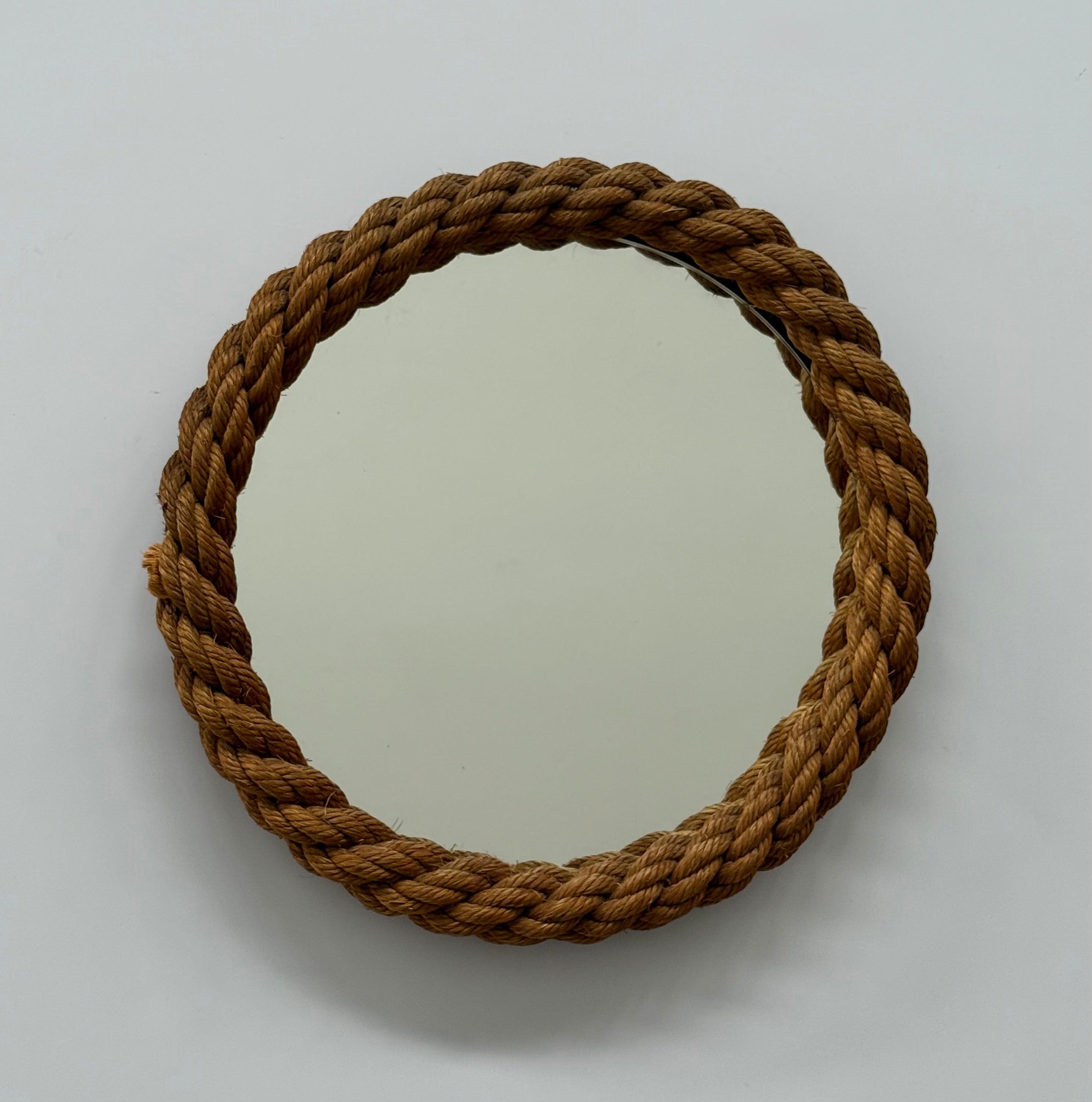 1960’s French Rope Mirror by Audoux Minet