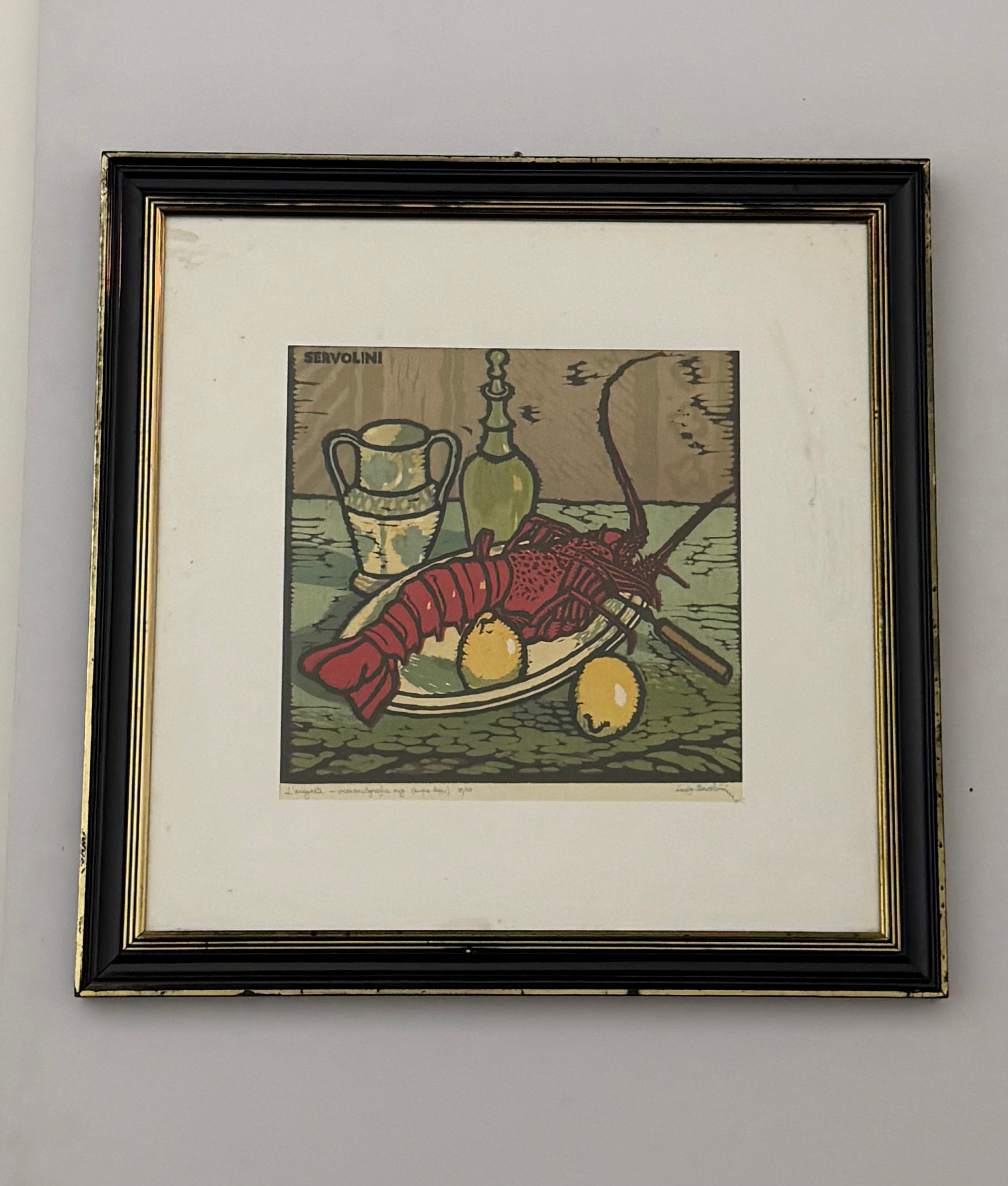 “L’aragosta” by Luigi Servolini, Italy 1933