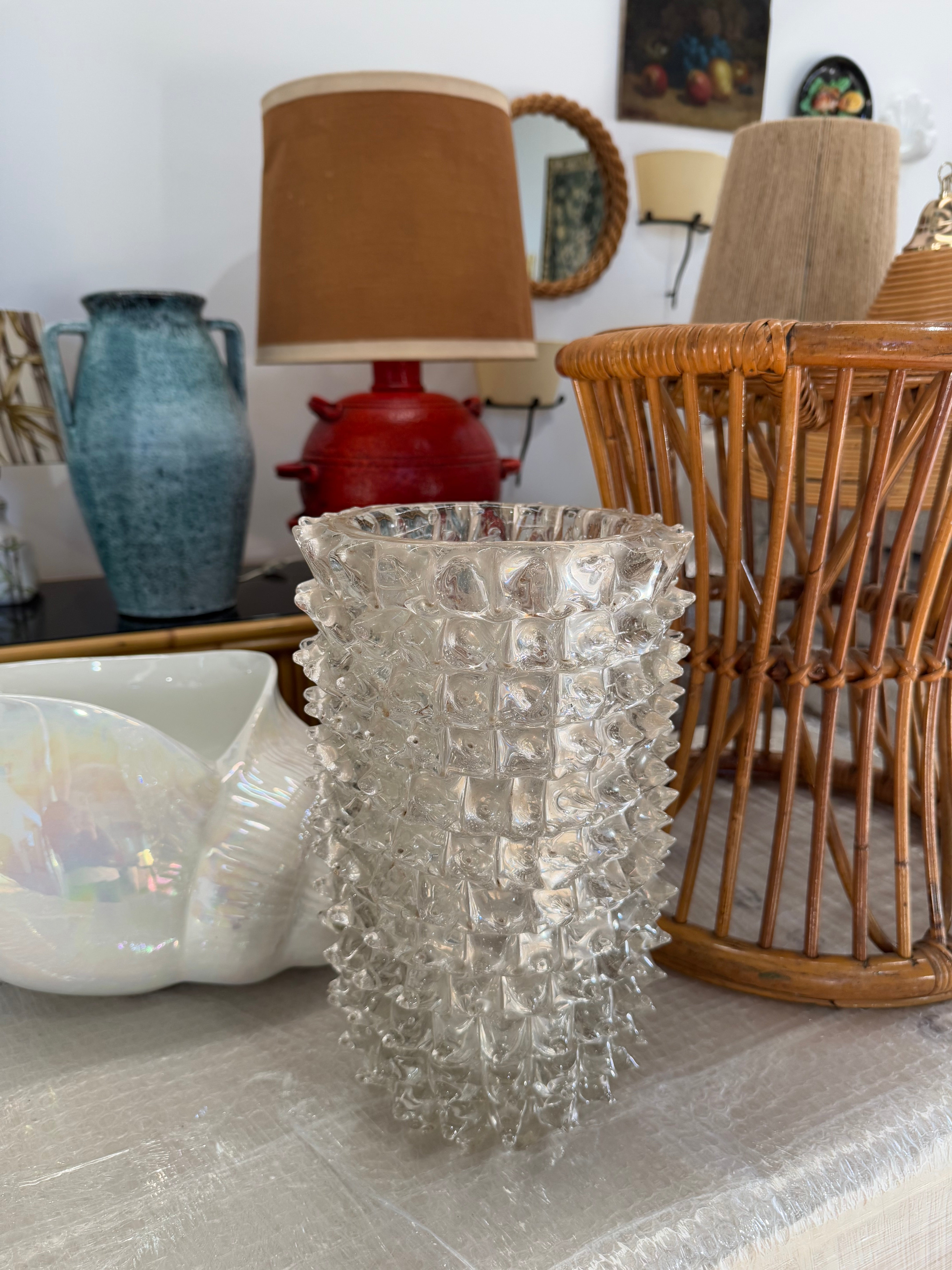 Large Murano Barovier Rostrato Vase 31cm