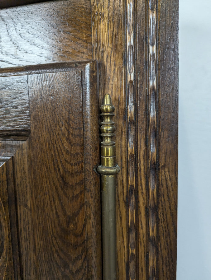 Vintage French Oak Cabinet by Charles Dudouyt