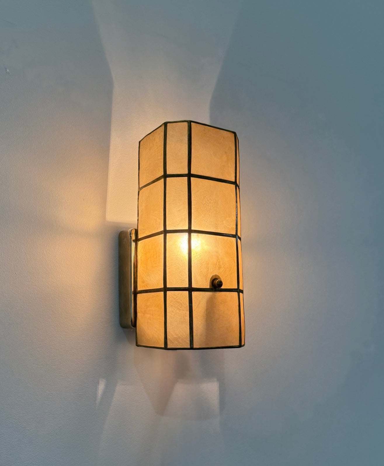 Pair of Mother of Pearl Wall Lights