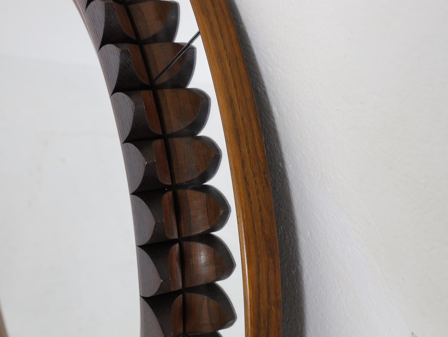 PRE ORDER 1950’s Italian Walnut Wall Mirror by Fratelli Marelli