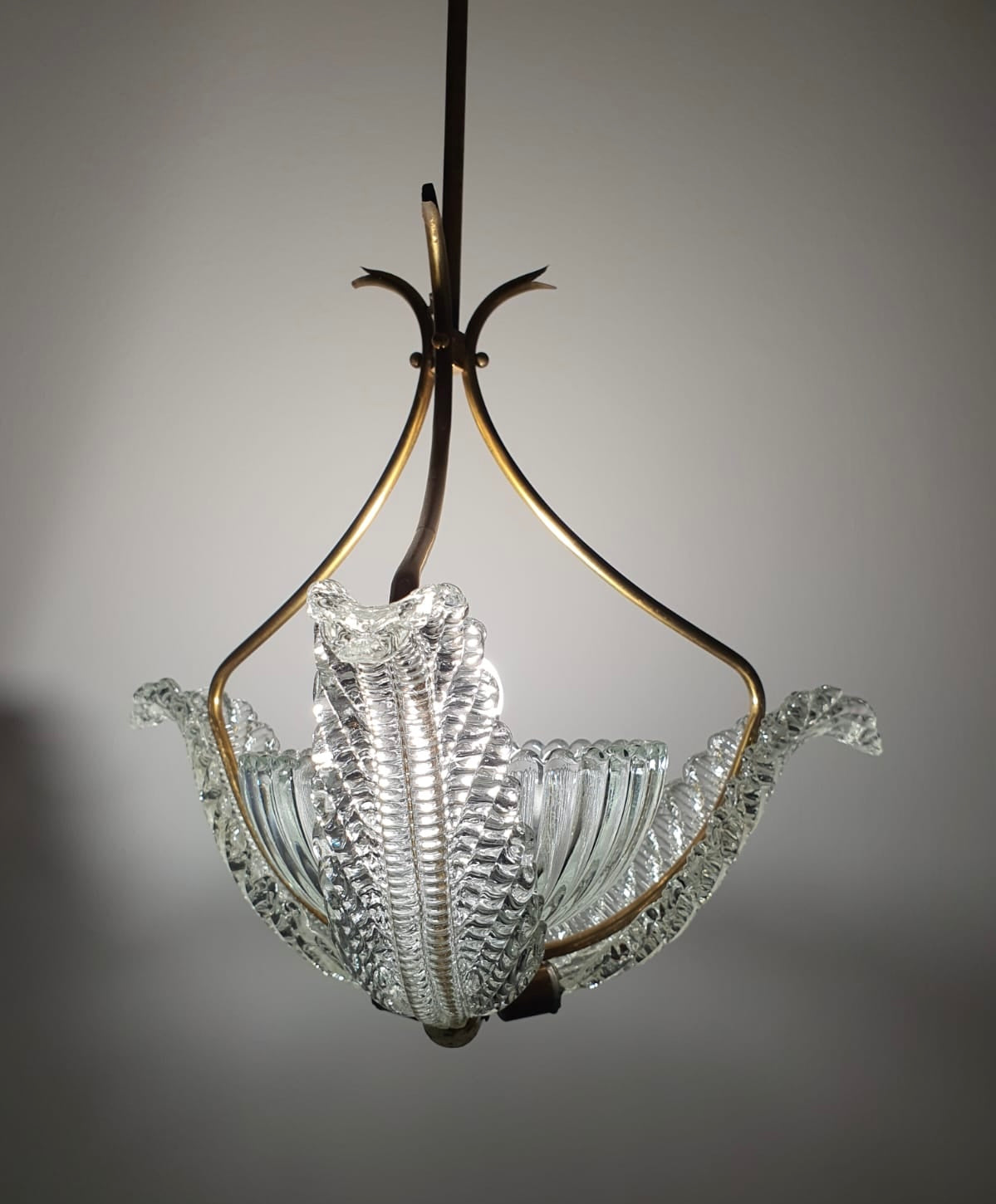 1940’s Barovier & Toso Murano Glass Pendant