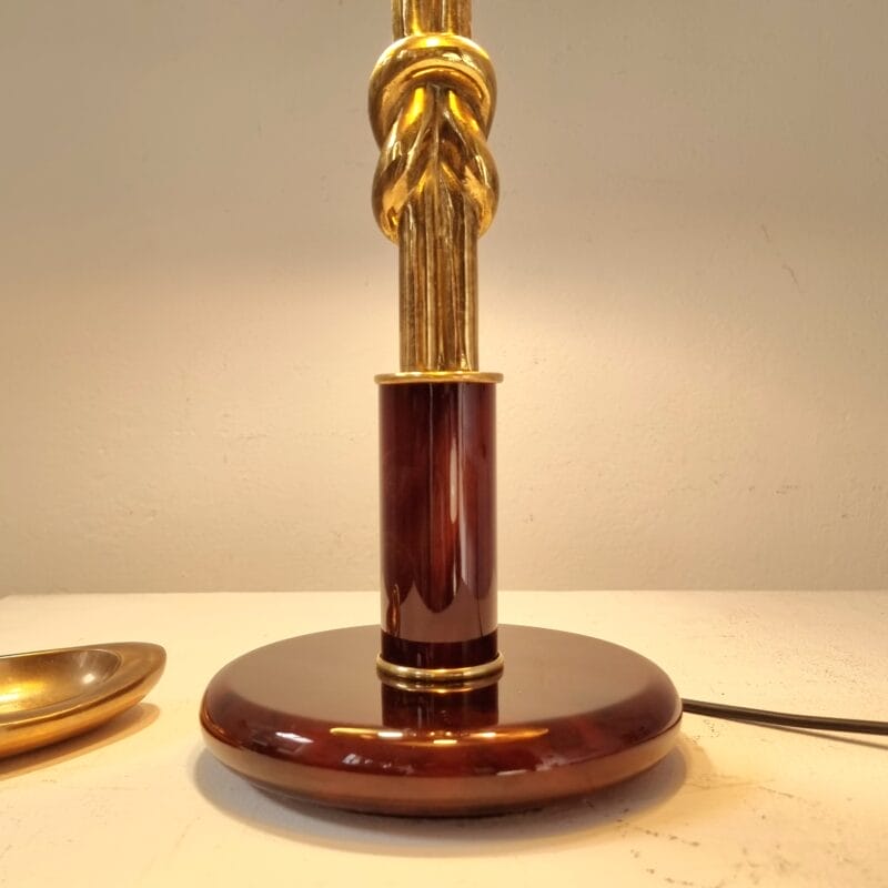 PRE-ORDER: 1970s Italian Brass and Lucite Table Lamp by Giovanni Banci