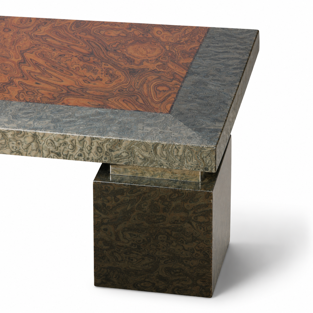 French Lacquered Coffee Table by Jean-Charles Liviani