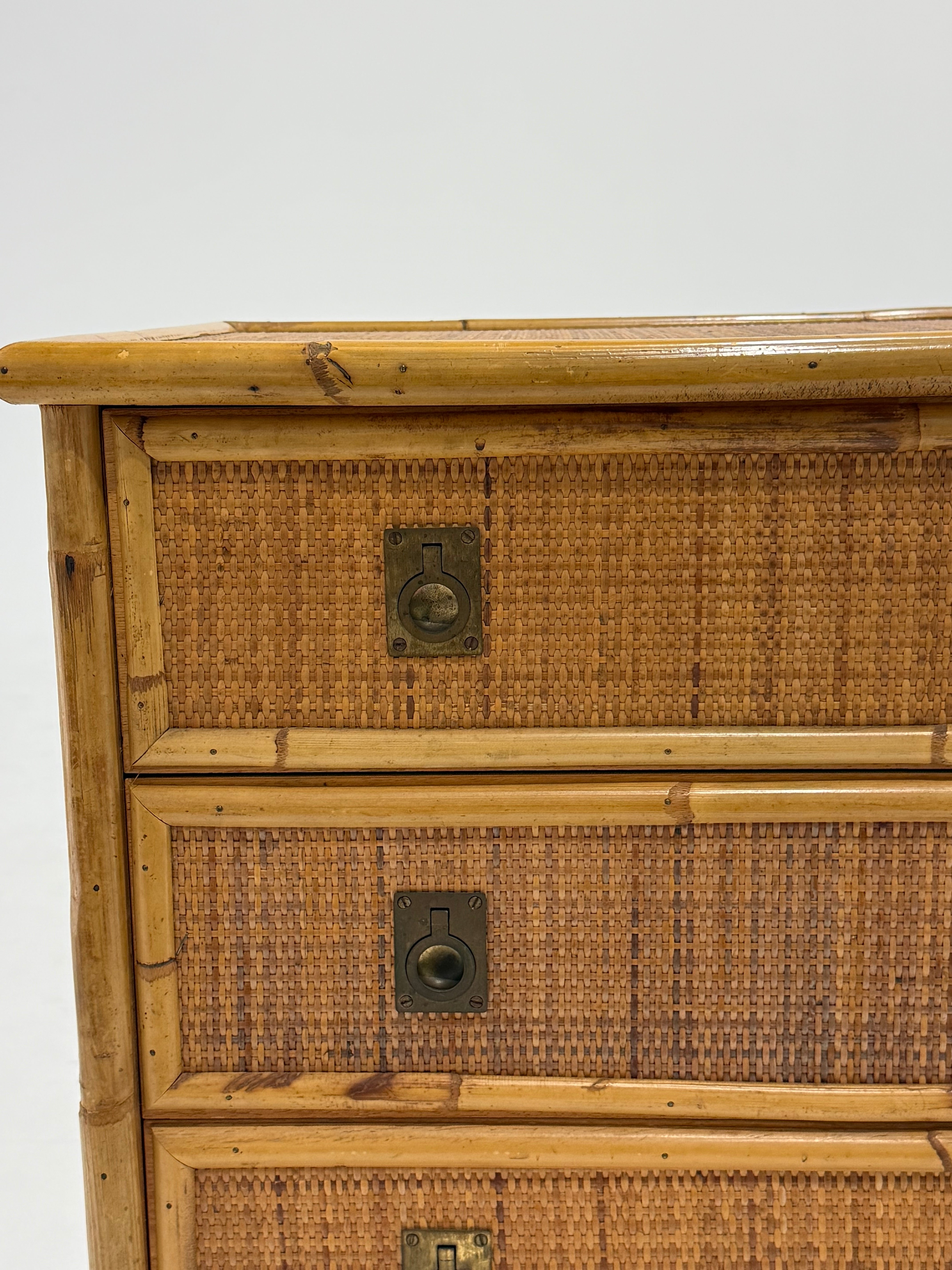 Italian Bamboo Drawers by Dal Vera