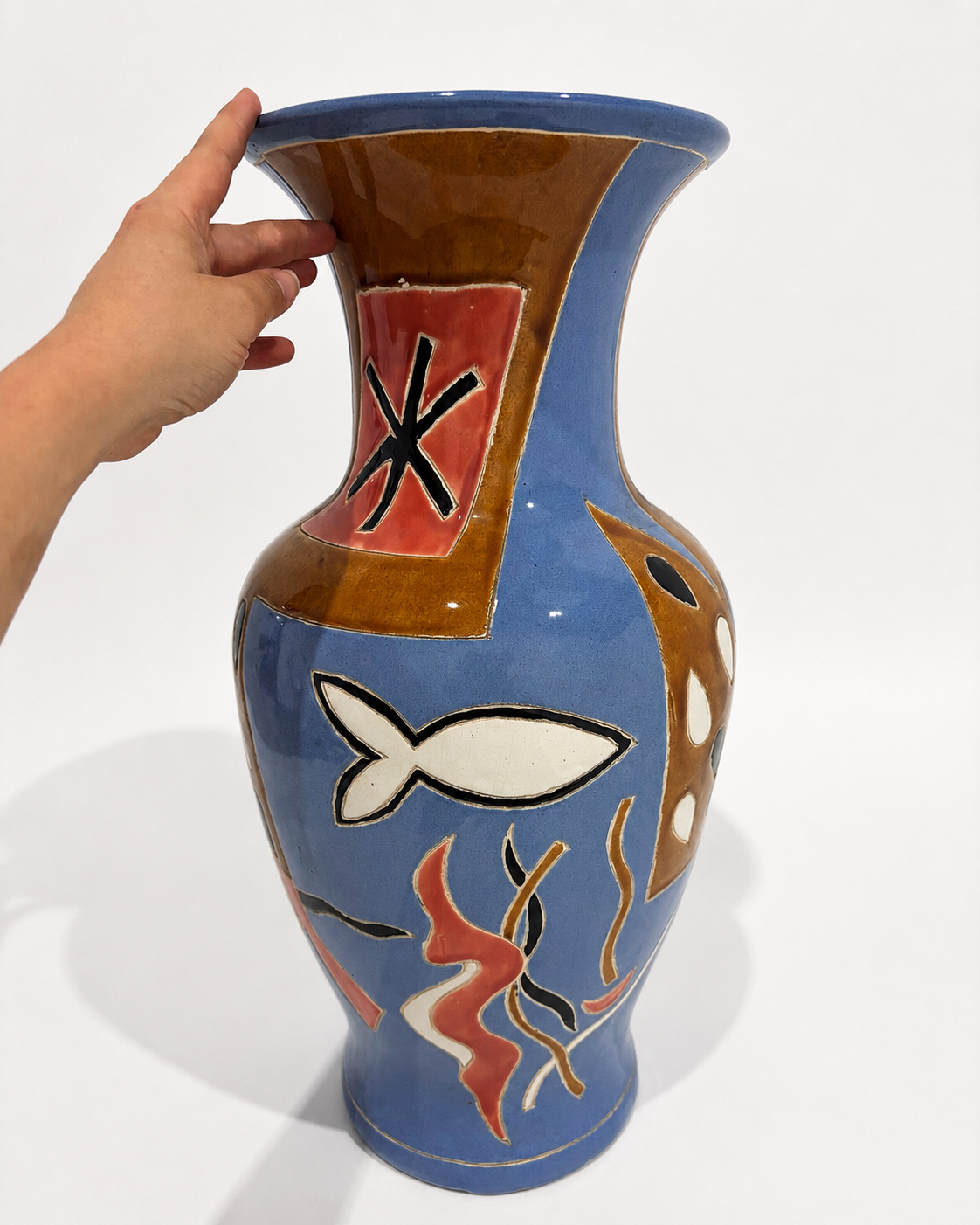 Vintage Hand-Painted Vase