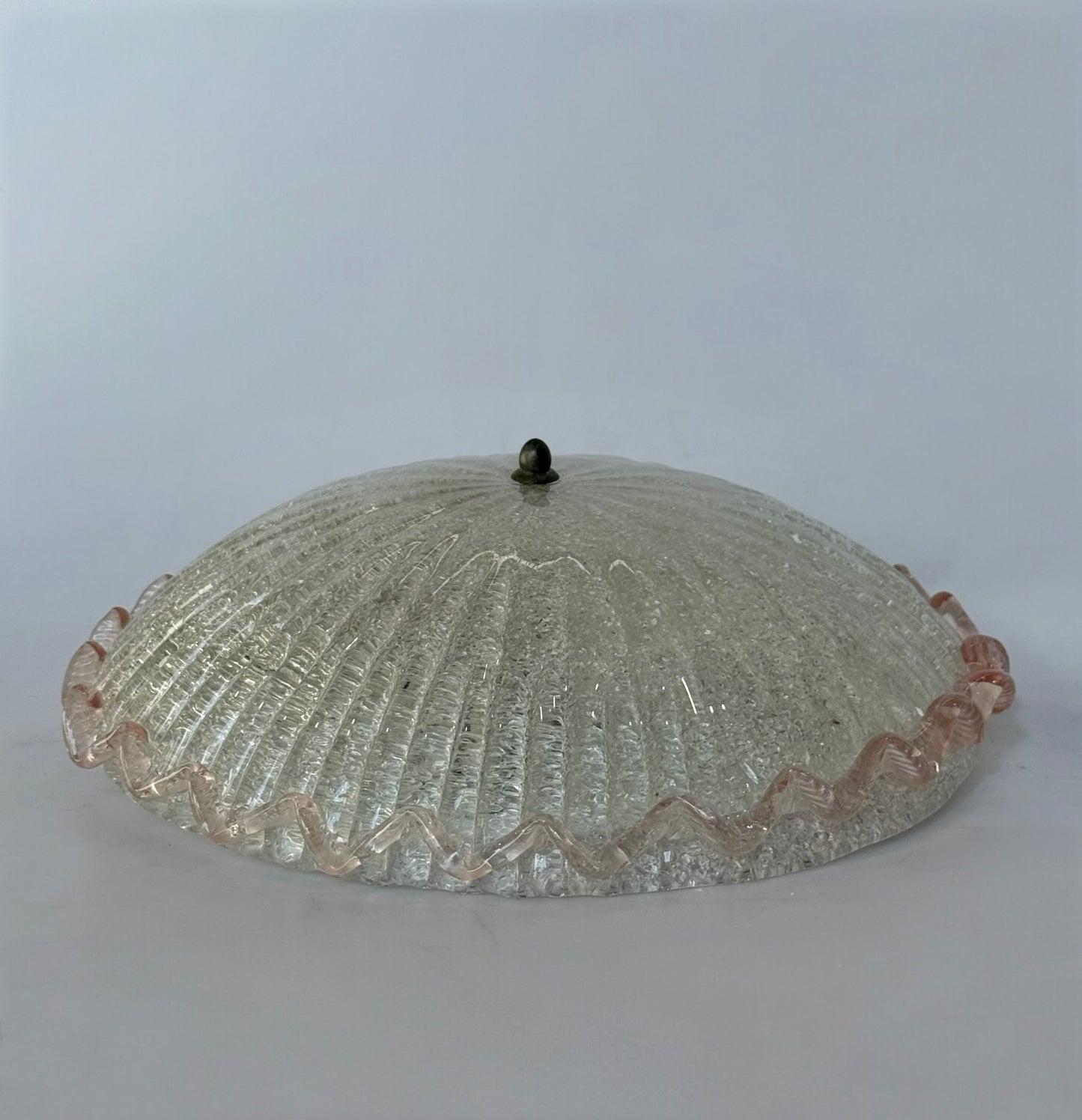 Vintage Murano Glass Flush Mount Ceiling Light