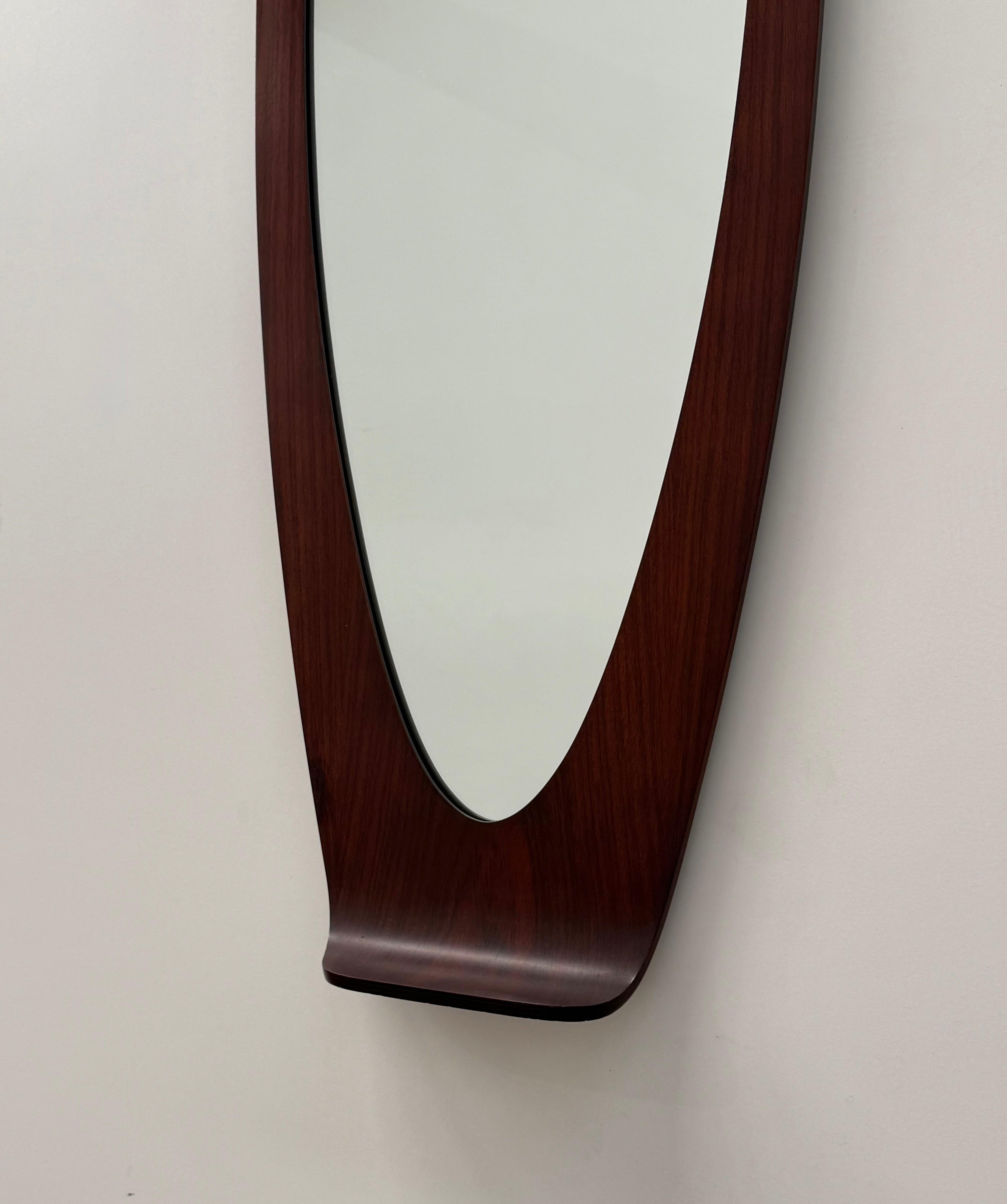 Italian Teak Mirror by Campo & Graffi, 1960’s