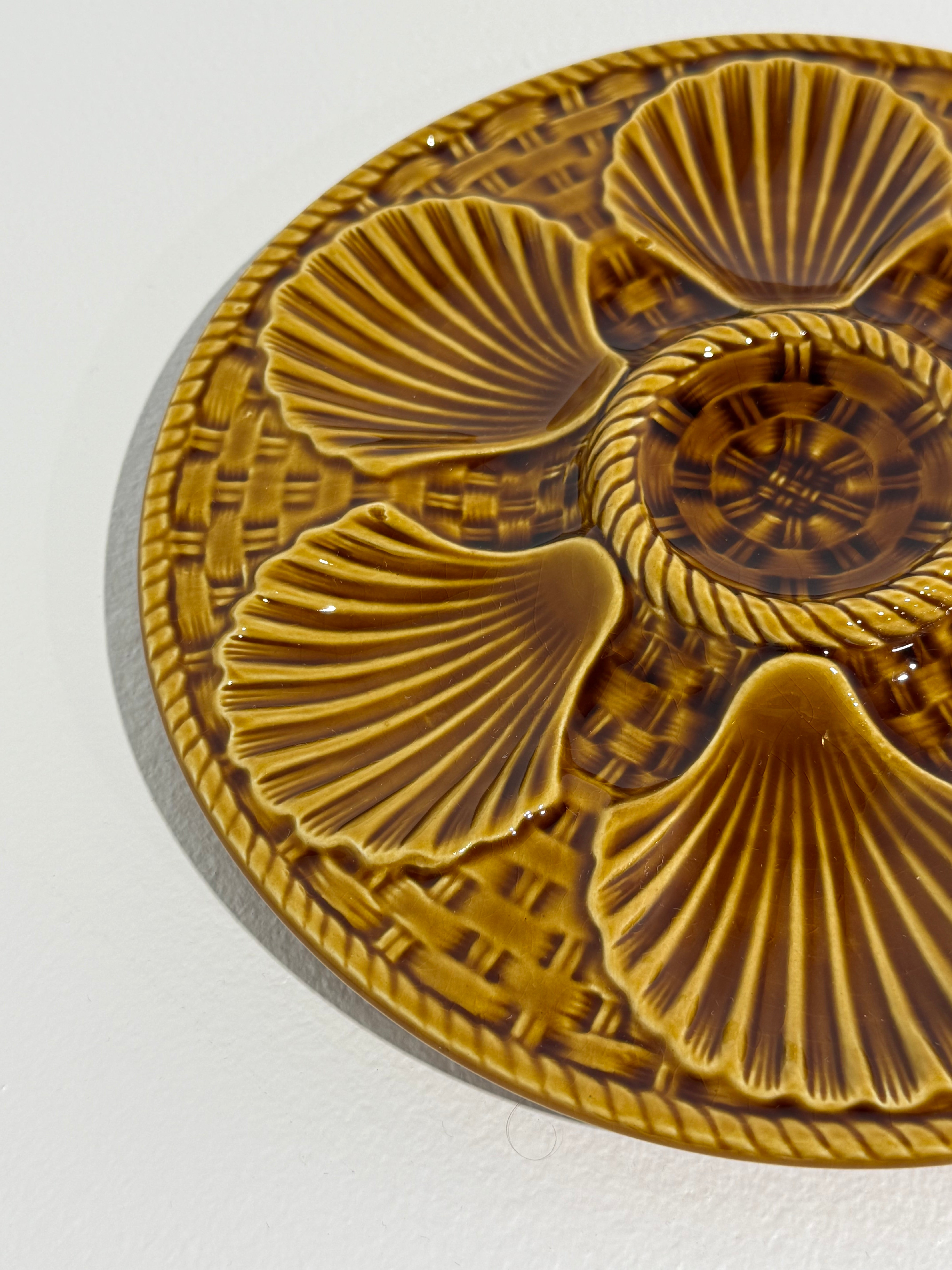 French Ceramic Oyster Plate