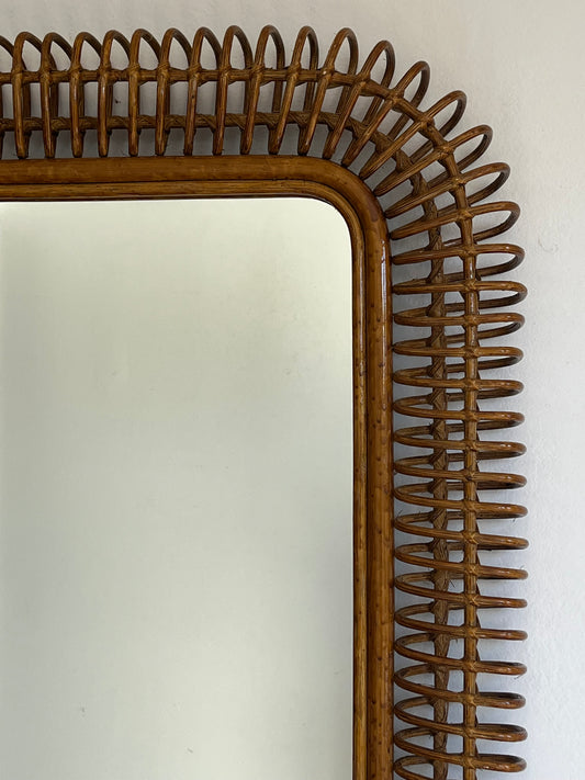 Large Vintage Italian Mirror by Bonacina