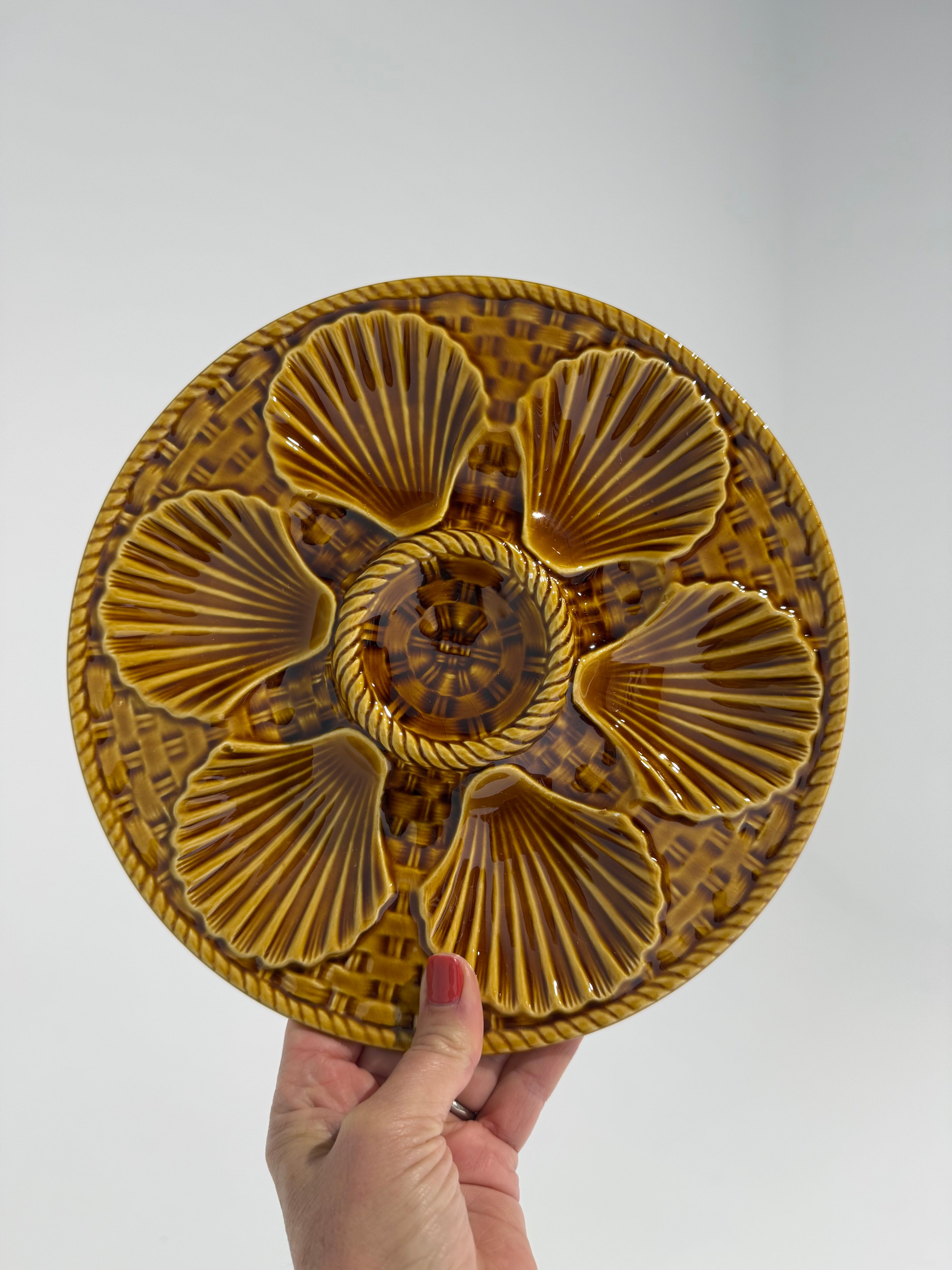 French Ceramic Oyster Plate